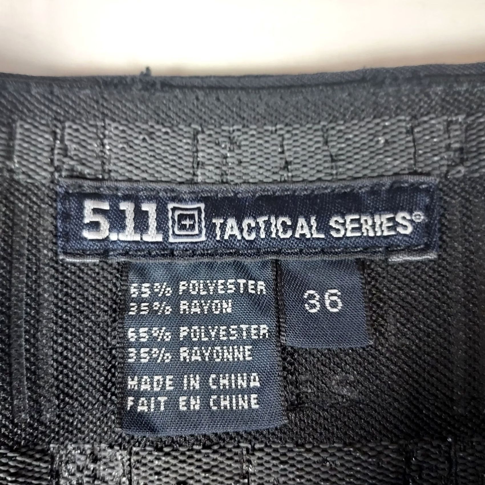 Vintage 5.11 Tactical Cargo Pants Men 36 Black Cotton Canvas Cargo Pocket Straight Leg Flat Front Mid Rise Workwear Uniform Mens Regular 5.11 Taclite Pro Size US 36 / EU 52 - 6 Thumbnail