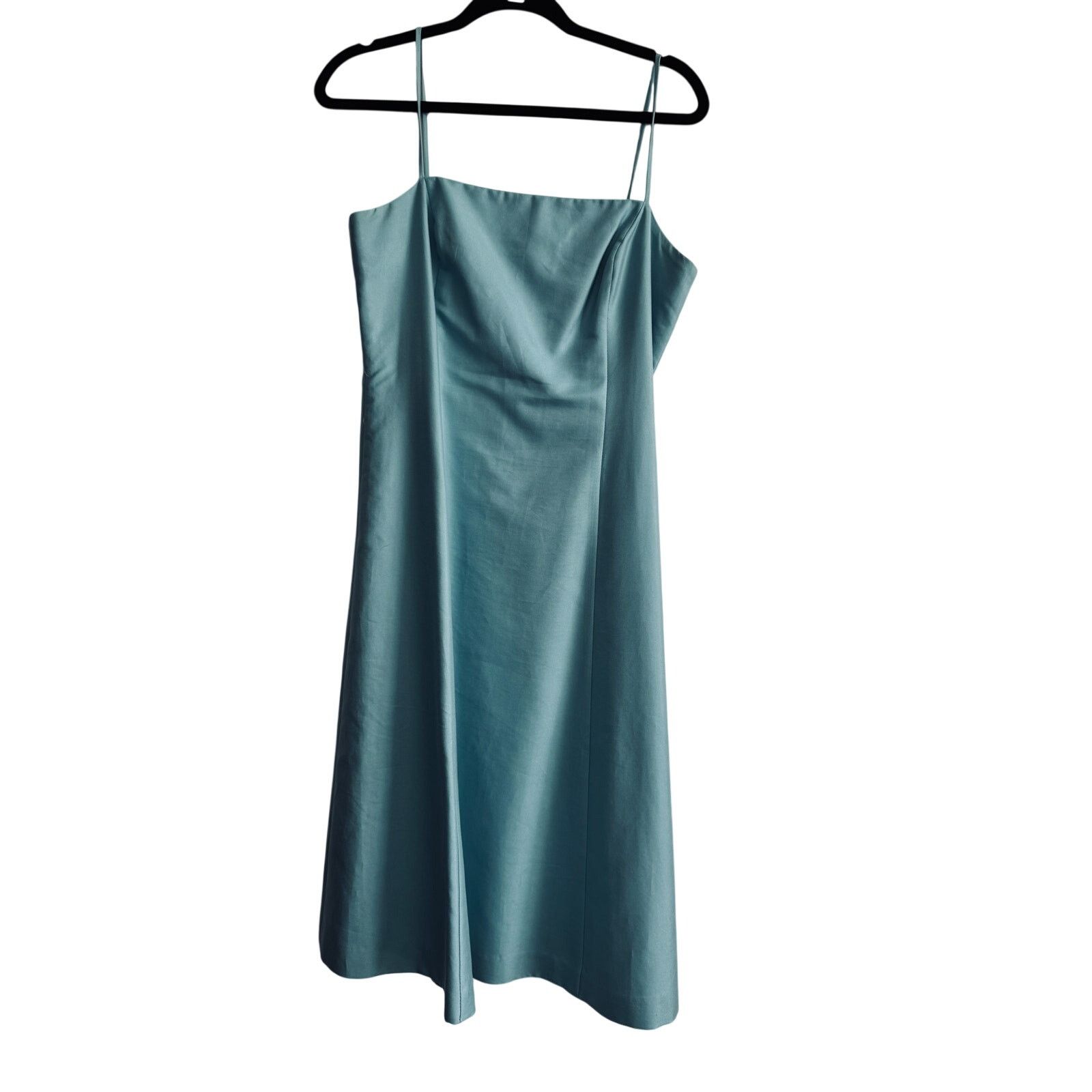 Ann Taylor Ann Taylor Peacock Blue Lined Silk Cotton Easter Dress US 8 Size M / US 6-8 / IT 42-44 - 2 Thumbnail