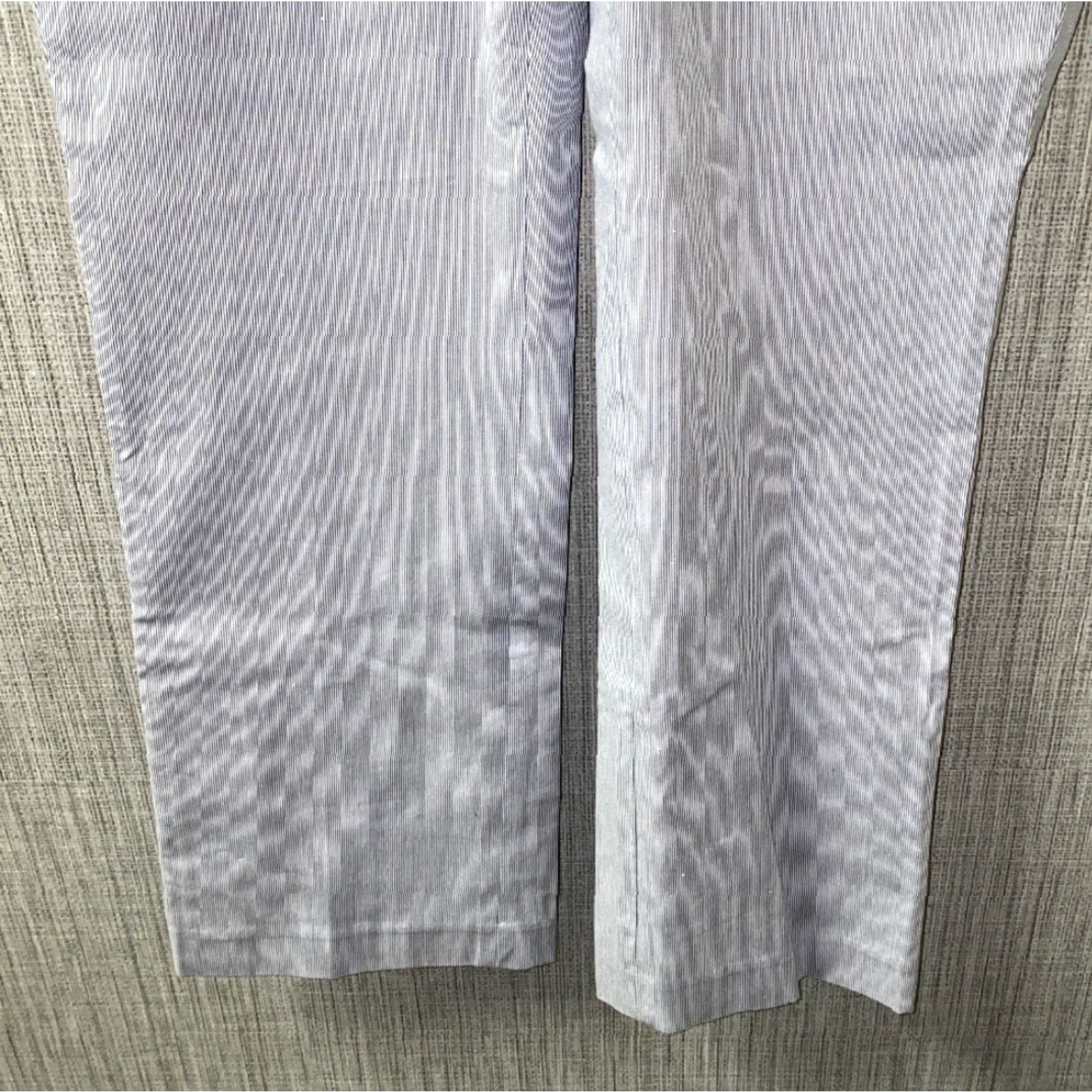Calvin Klein Calvin Klein Womens Favorite Fit Pinstriped Blure/White Pants Size 14 X 30 NEW Size 36" / US 14 / IT 50 - 3 Thumbnail