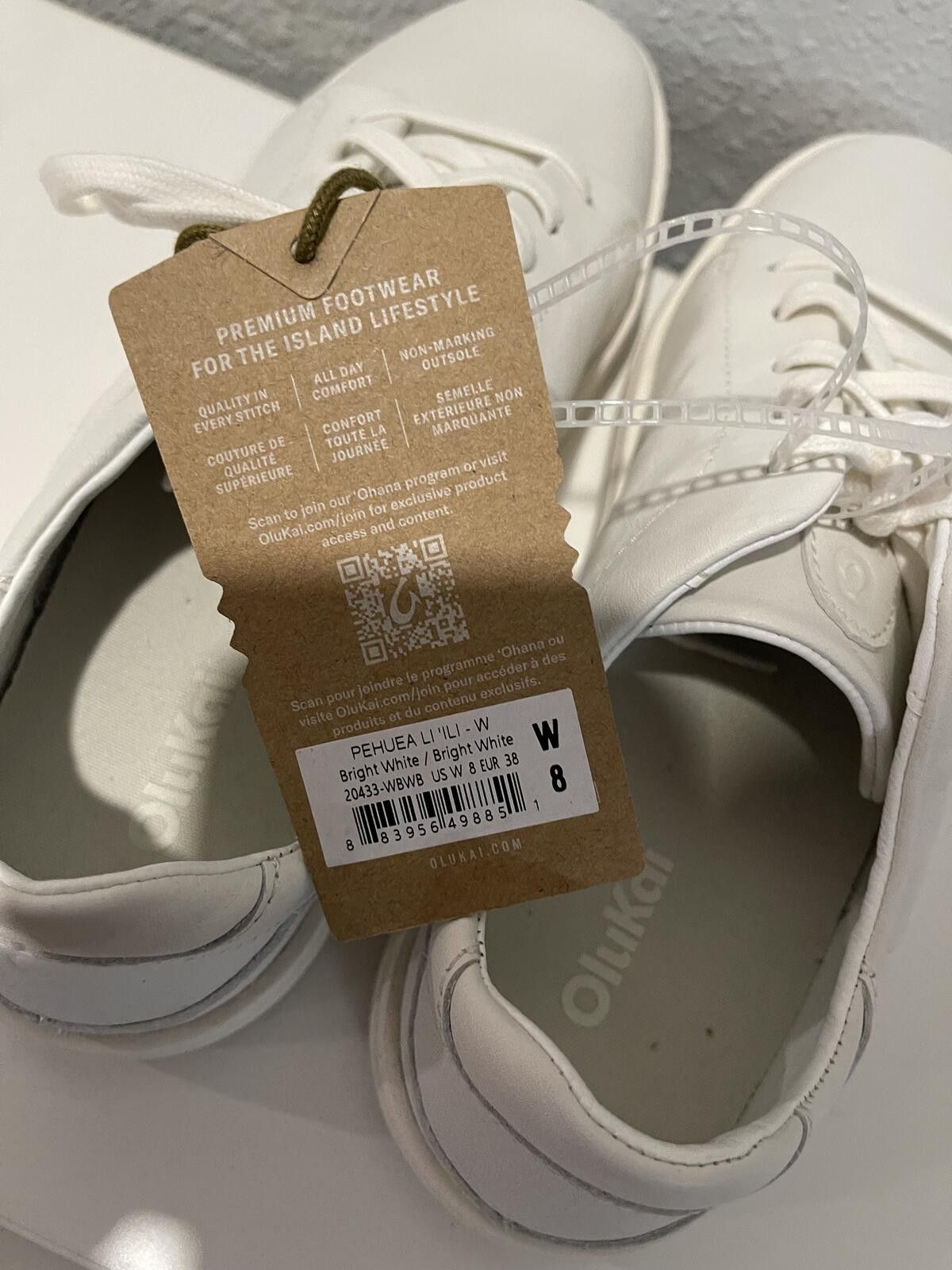 Olukai Olukai Pehuea Li'L W White Sneakers Women's Size 8 Size US 8 / IT 38 - 5 Thumbnail