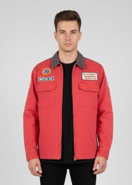 Japanese Brand Vintage 76 Lubricant Motorcycles Racing Jacket Size US L / EU 52-54 / 3 - 1 Thumbnail
