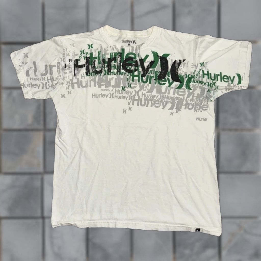 Hurley VINTAGE Hurley T-Shirt White Men’s Large Logo Print 21x26 Y2K Skater Surfer Logo Men Size US L / EU 52-54 / 3 - 1 Thumbnail