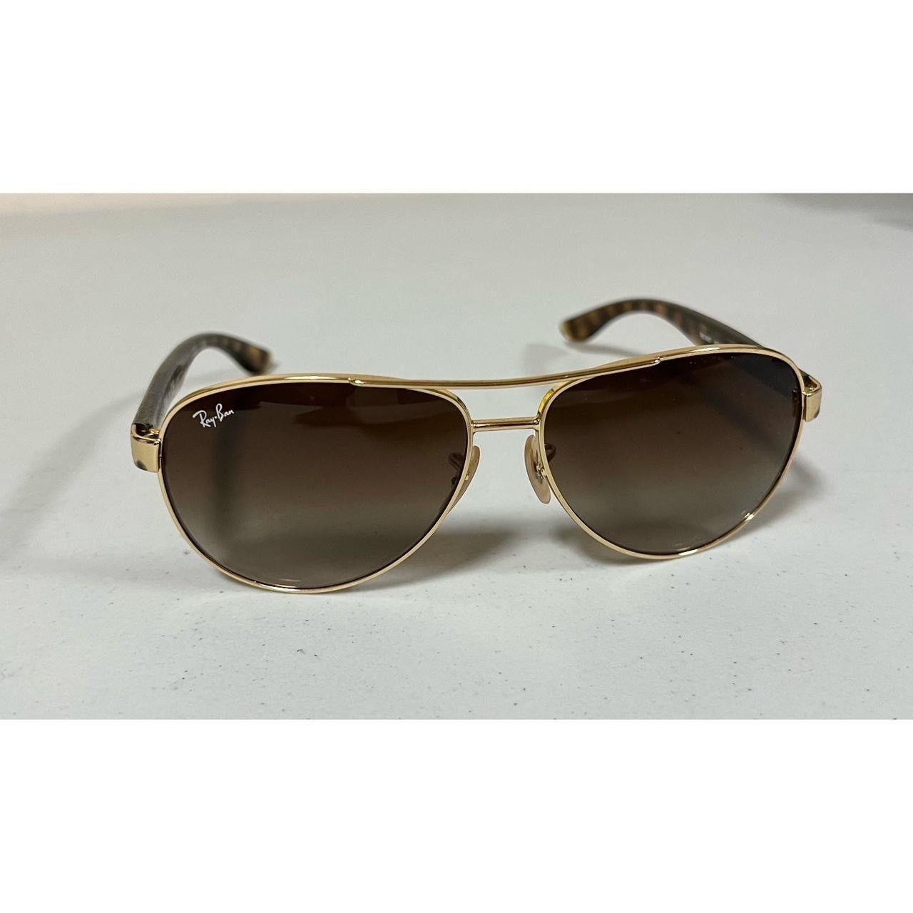 RayBan RB3386 Gold Tortoise Shell Aviator Sunglasses Glasses