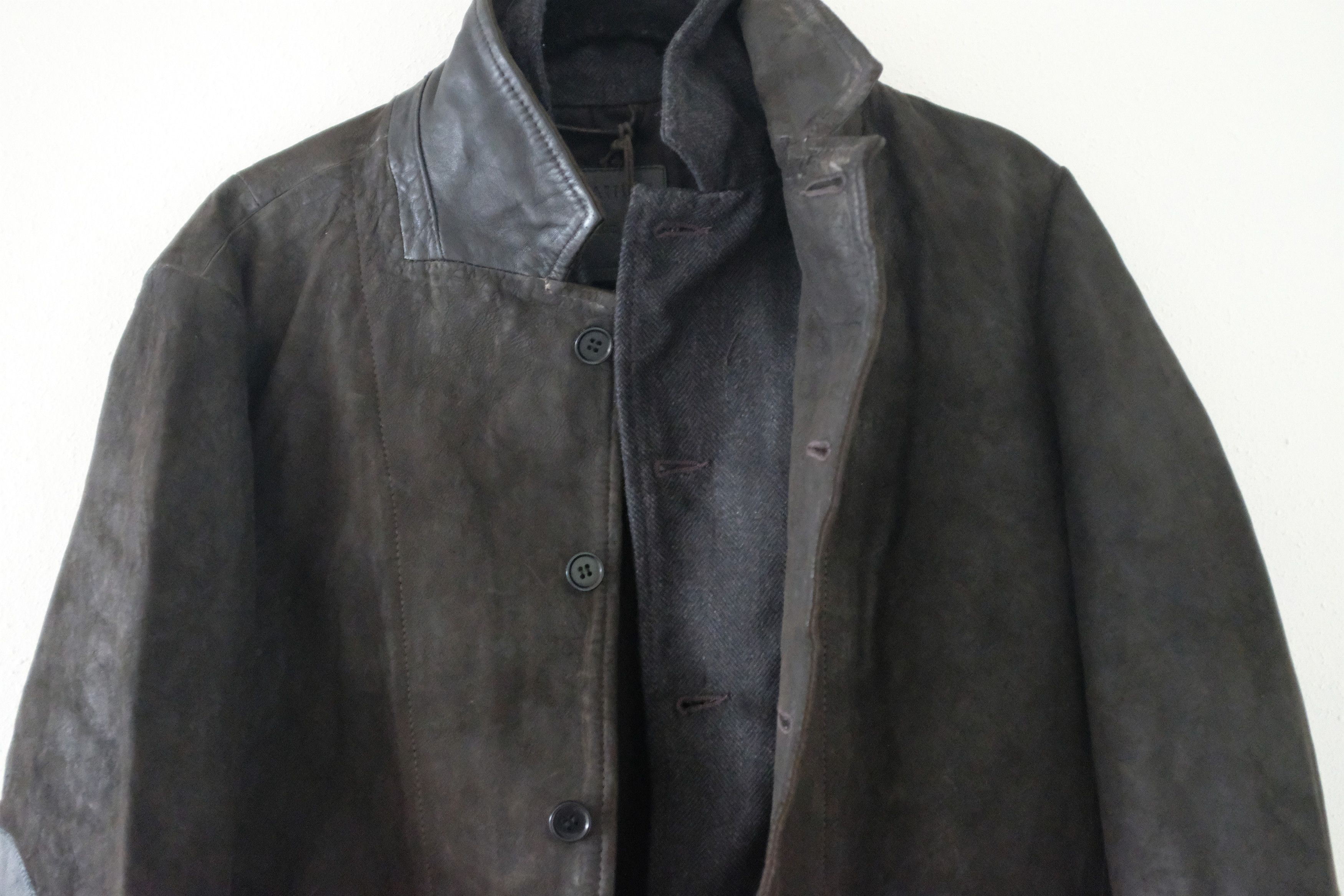 Allsaints Survey Leather Blazer Size US L / EU 52-54 / 3 - 5 Thumbnail