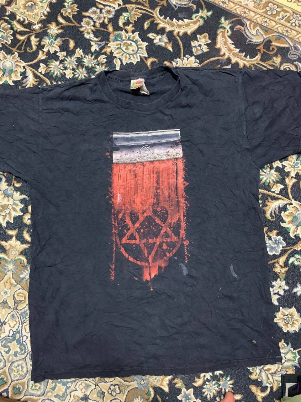 Band Tees HIM Heartagram Razor Blade Gothic Rock trash! Size US L / EU 52-54 / 3 - 1 Thumbnail