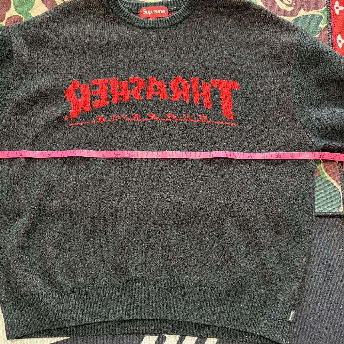 Supreme × Thrasher Supreme x Thrasher Reverse Logo Sweater FW21 Great Condition Size US M / EU 48-50 / 2 - 8 Thumbnail