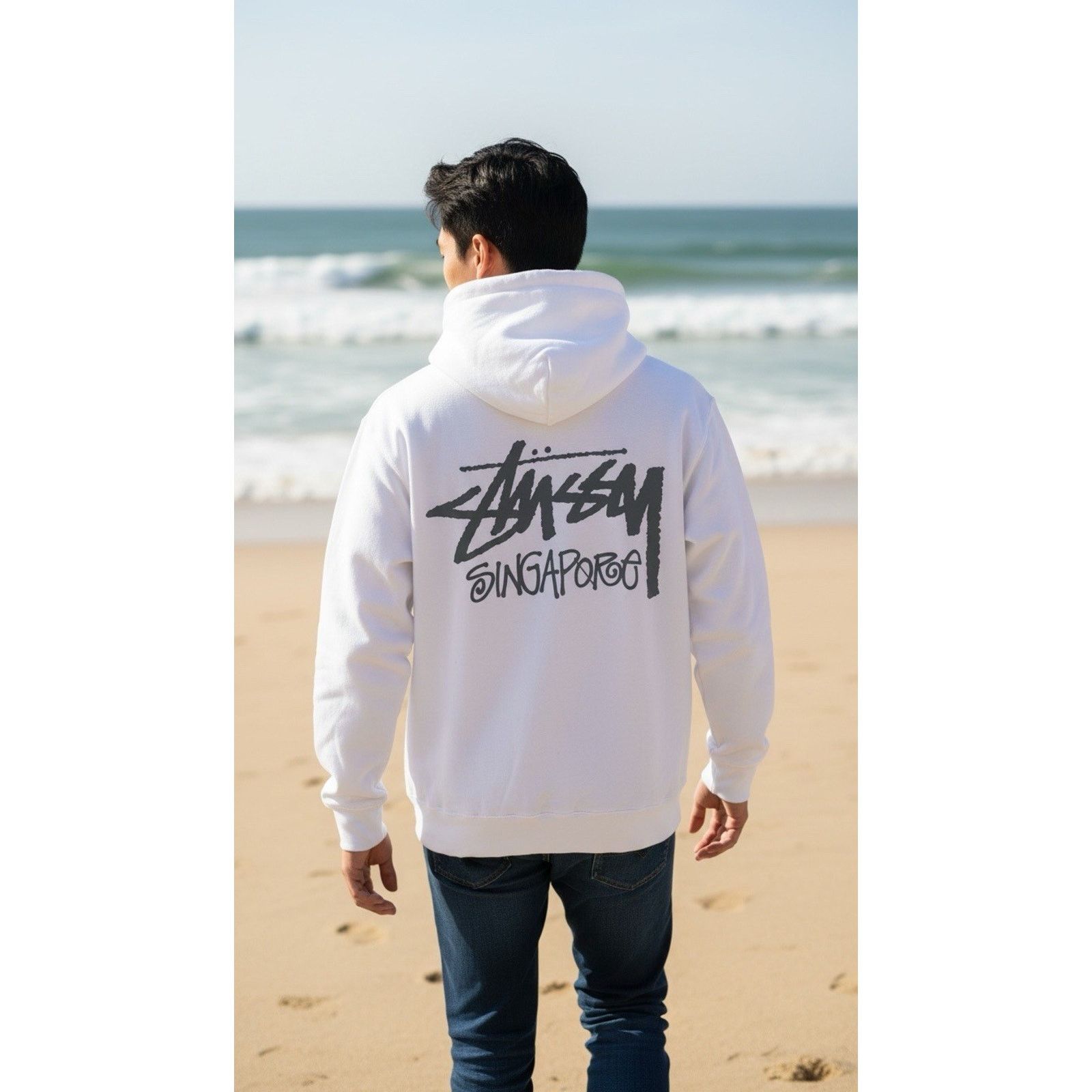 Stussy STUSSY Singapore Pullover Hoodie WHITE Archive New cut tags Size US S / EU 44-46 / 1 - 2 Thumbnail