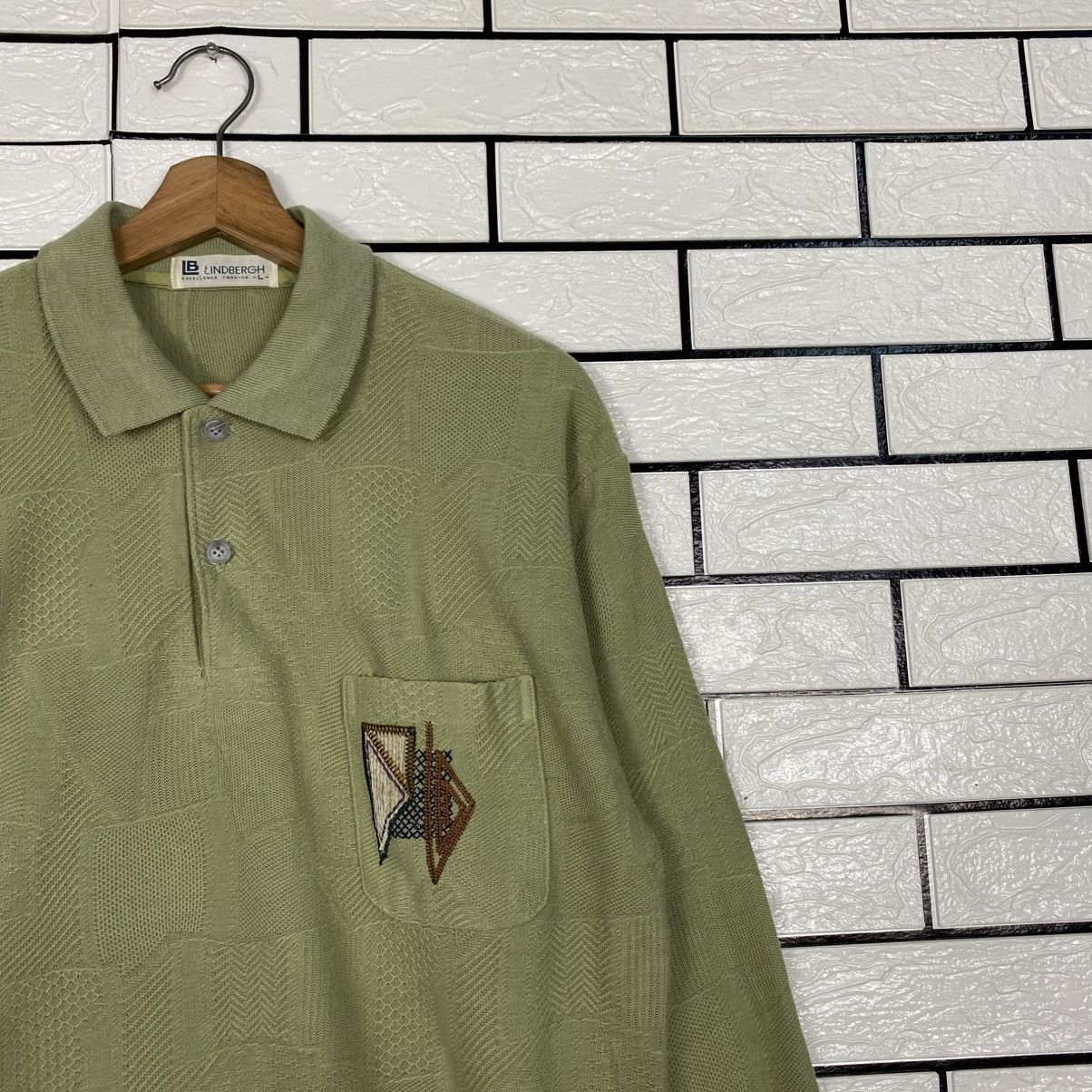 Issey Miyake 📌Vintage Collar Sweatshirt Lindbergh Big Logo Size US L / EU 52-54 / 3 - 7 Thumbnail