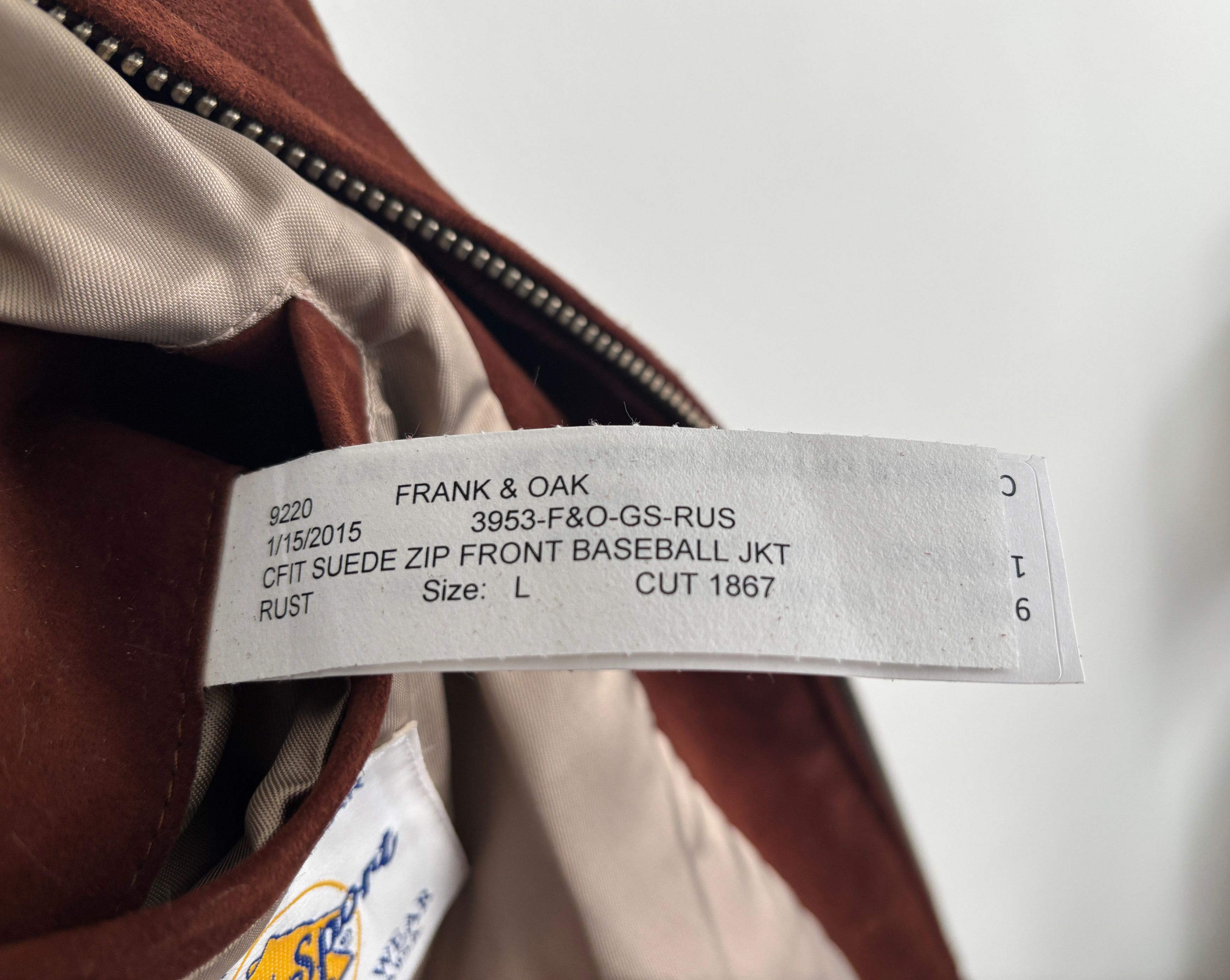 Golden Bear $1195 Rust Brown Suede Leather Bomber Jacket -M/L Size US L / EU 52-54 / 3 - 13 Thumbnail