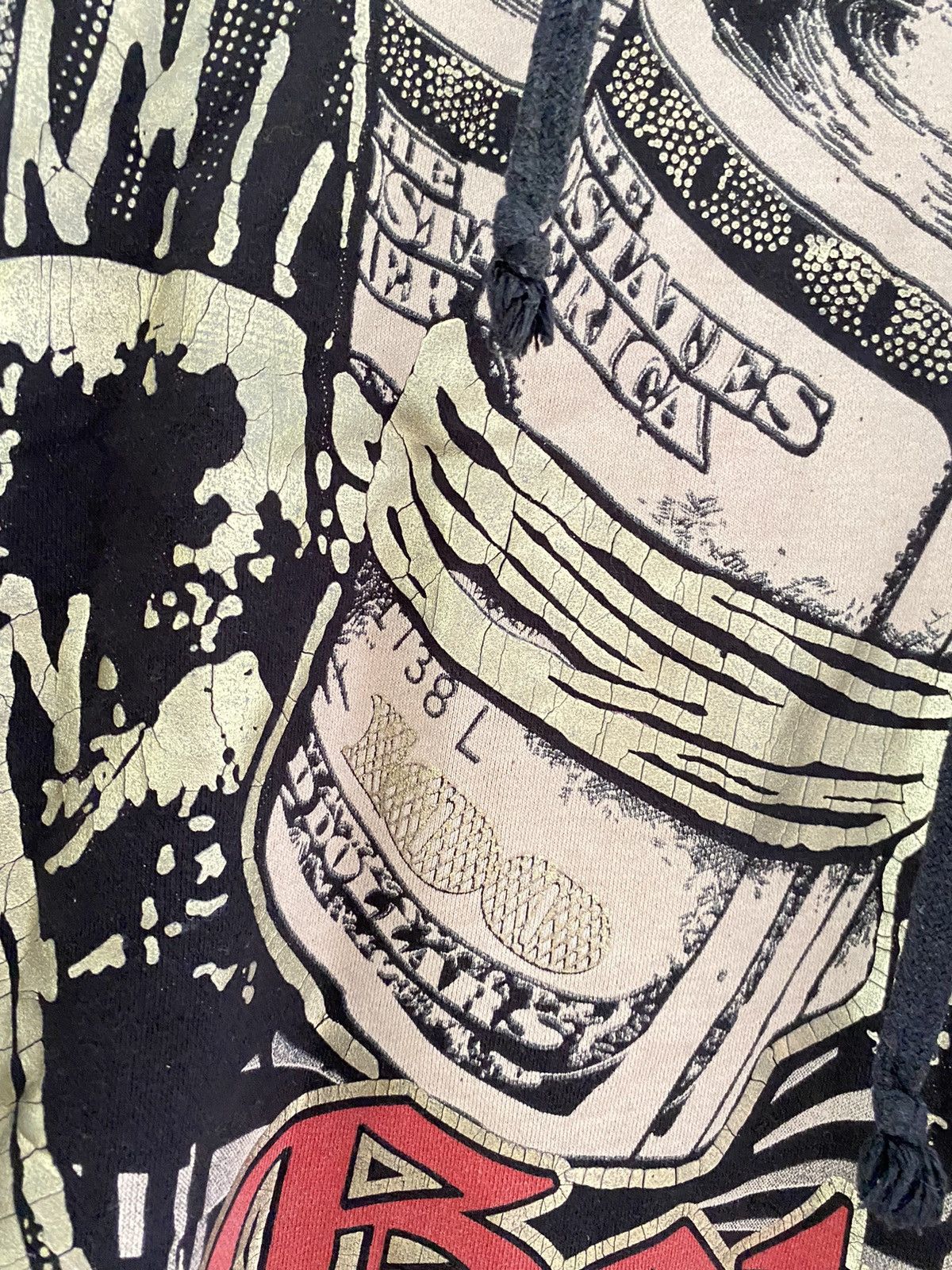 Rap Tees × Vintage Wear company big print oversized hoodie Size US XXL / EU 58 / 5 - 3 Thumbnail