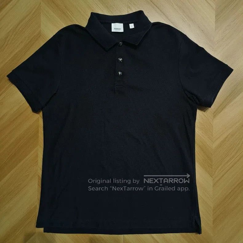 Burberry Burberry Black Logo Button Polo Shirt. Size US L / EU 52-54 / 3 - 1 Thumbnail