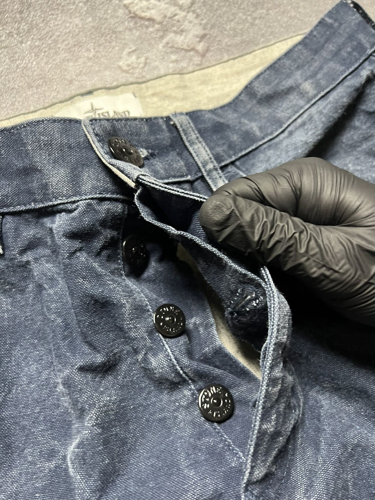 Stone Island Vintage Stone Island Jeans Pants Cargo Washed Patch Program Size US 31 - 10 Thumbnail