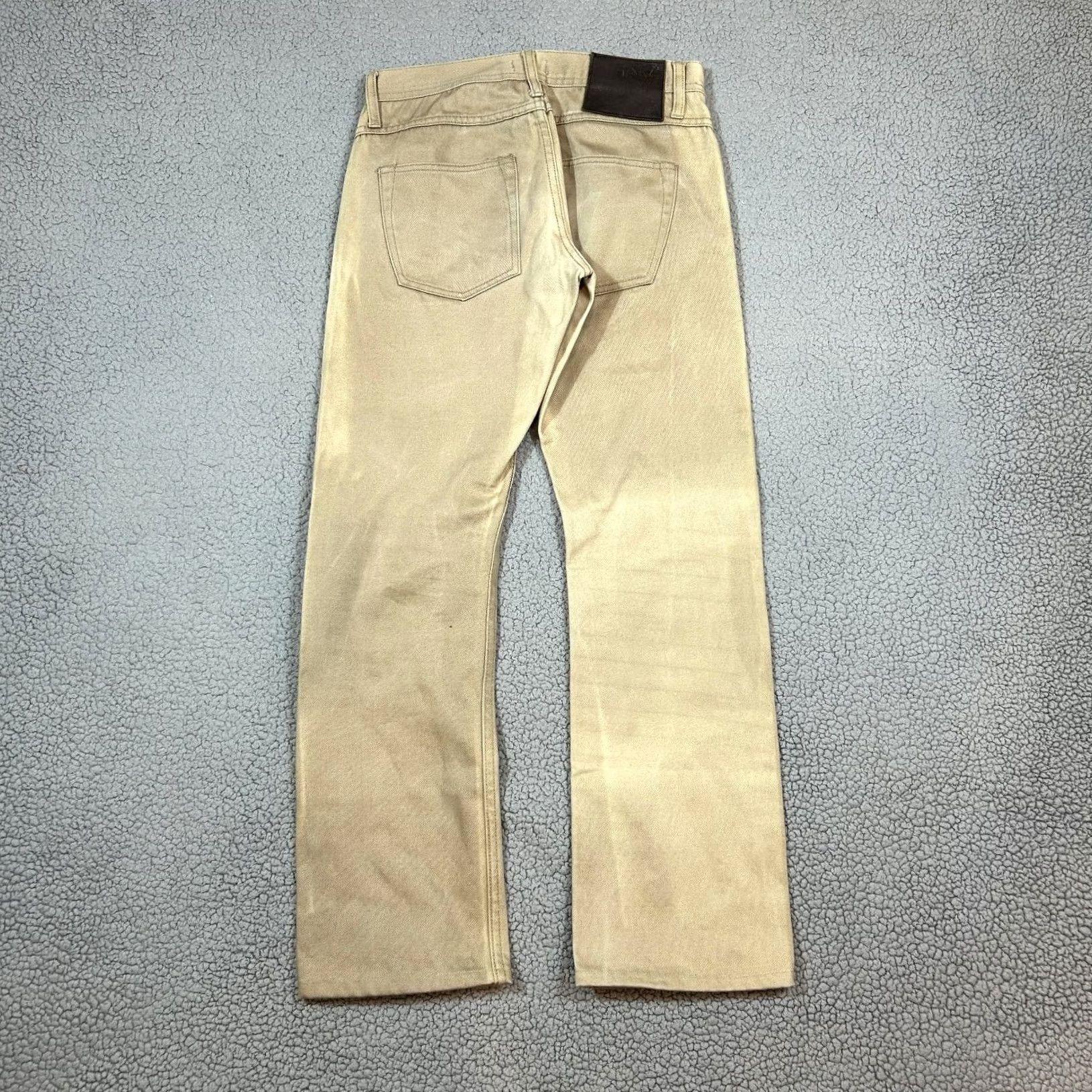 The Unbranded Brand Unbranded Brand Men’s Tan Khaki Pants 30x30 Button Fly Selvedge USA Made Chino Casual 5-Pocket Straight Java? Size US 30 / EU 46 - 6 Thumbnail