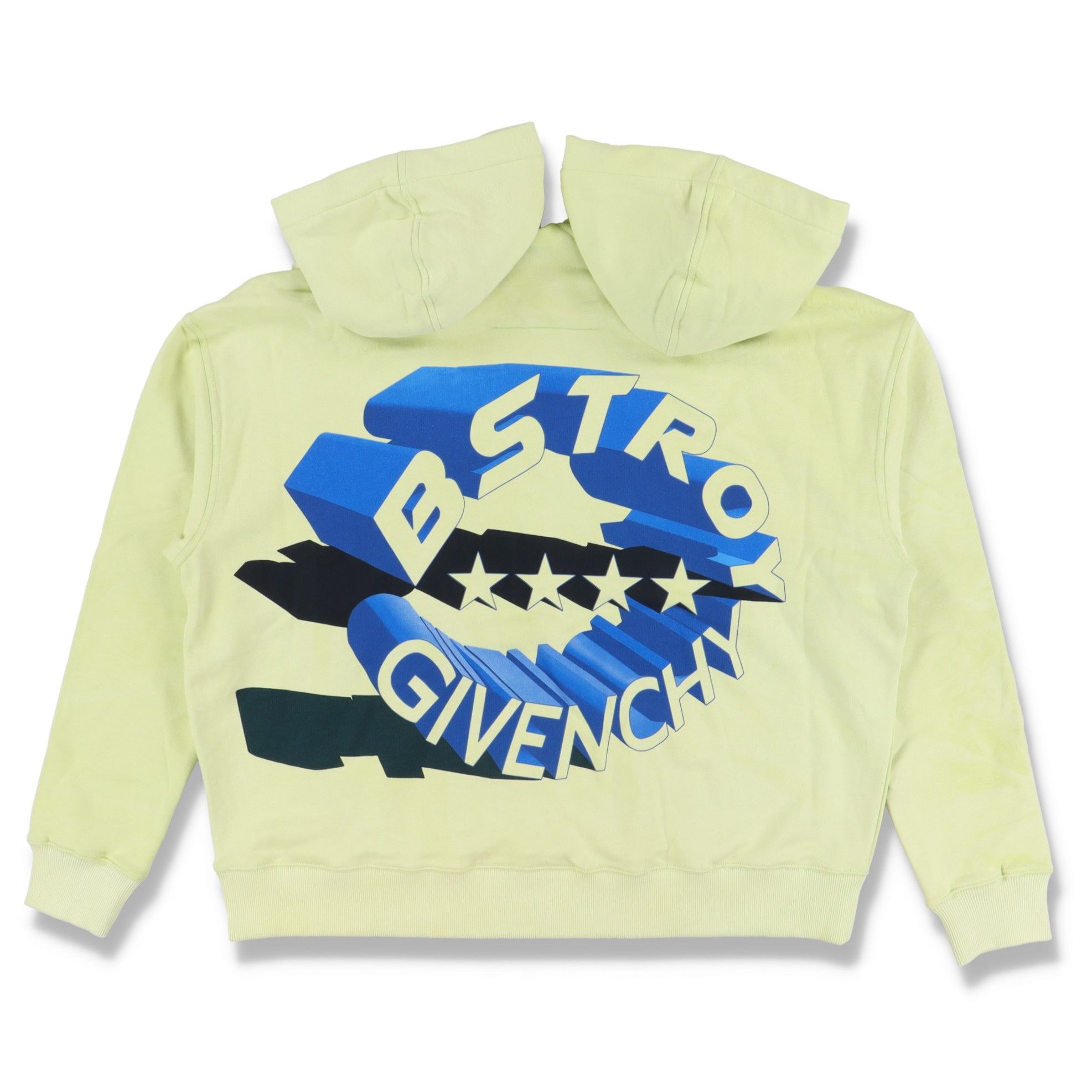 (B).Stroy × Givenchy Green Double Hood Oversized Logo Hoodie Size US XL / EU 56 / 4 - 9 Thumbnail