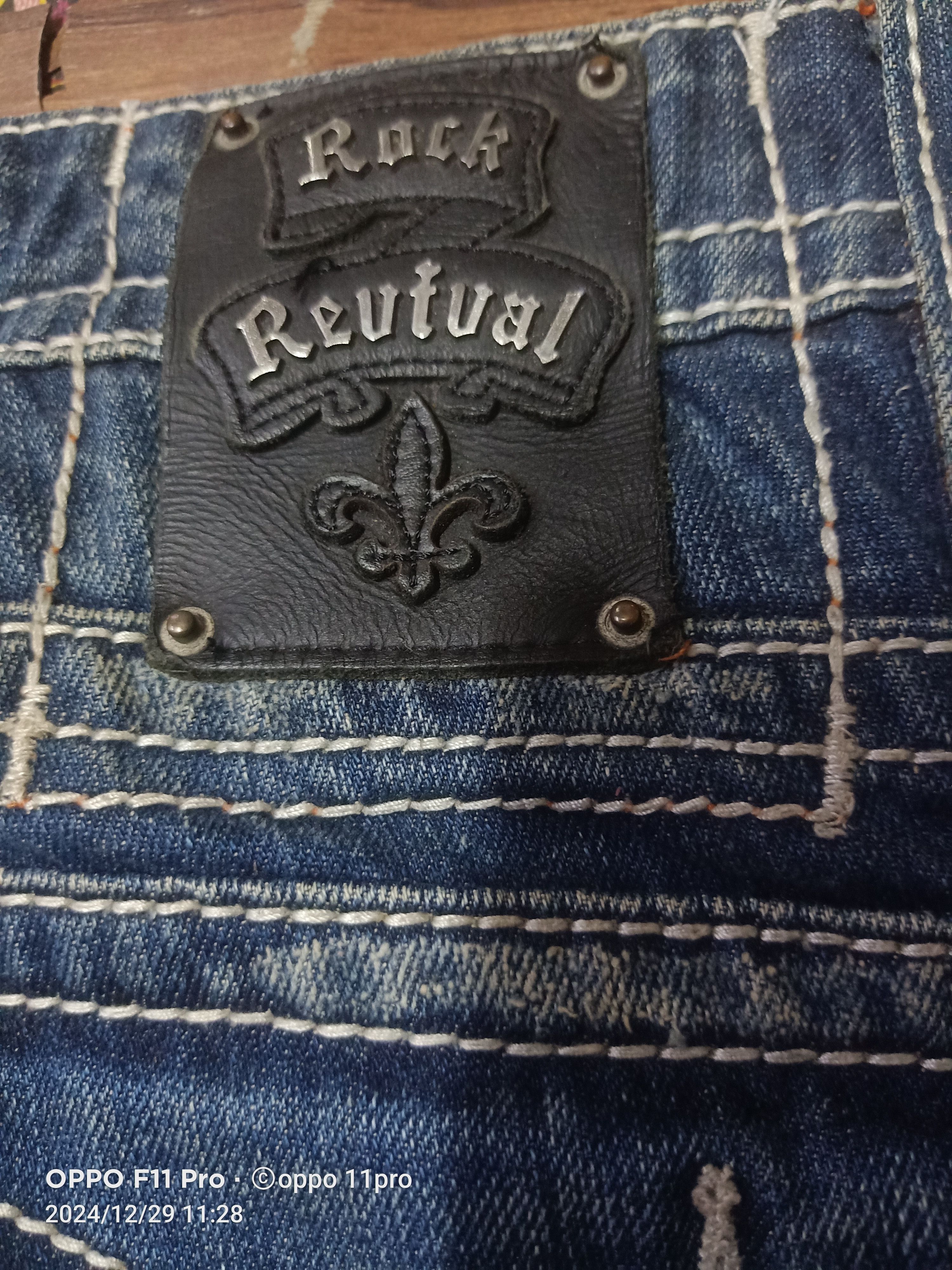 Japanese Brand × Rock Revival Rock Revival Loose Straight Flag Jeans Size US 30 / EU 46 - 7 Thumbnail