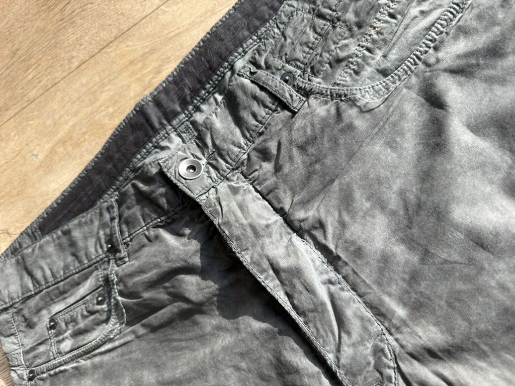 Rick Owens Drkshdw Rick Owens Olmar & Mirta dark grey waxed Pants Size US 34 / EU 50 - 3 Thumbnail