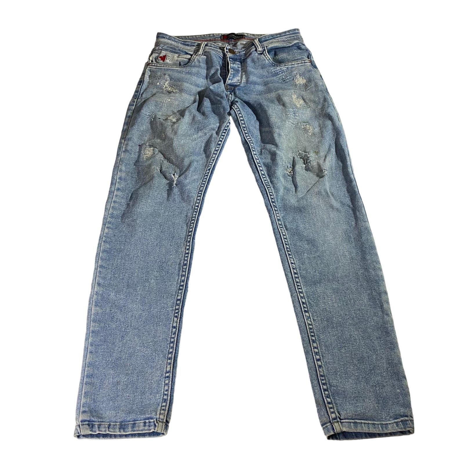 Image of Dsquared2 Men Canada Jeans Size 33X30 in Blue