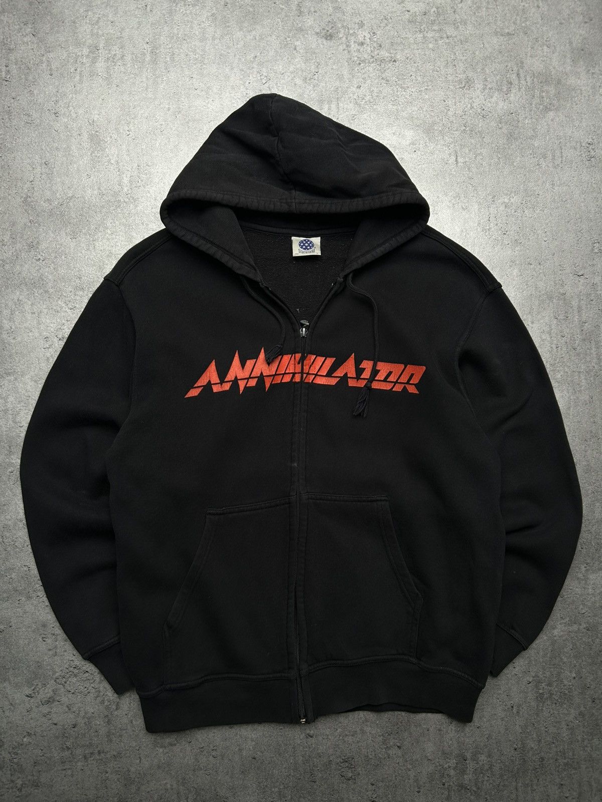 Vintage Annihilator Vintage ZipUp Thrash Metal Never Neverland Og 90 Size US L / EU 52-54 / 3 - 2 Thumbnail