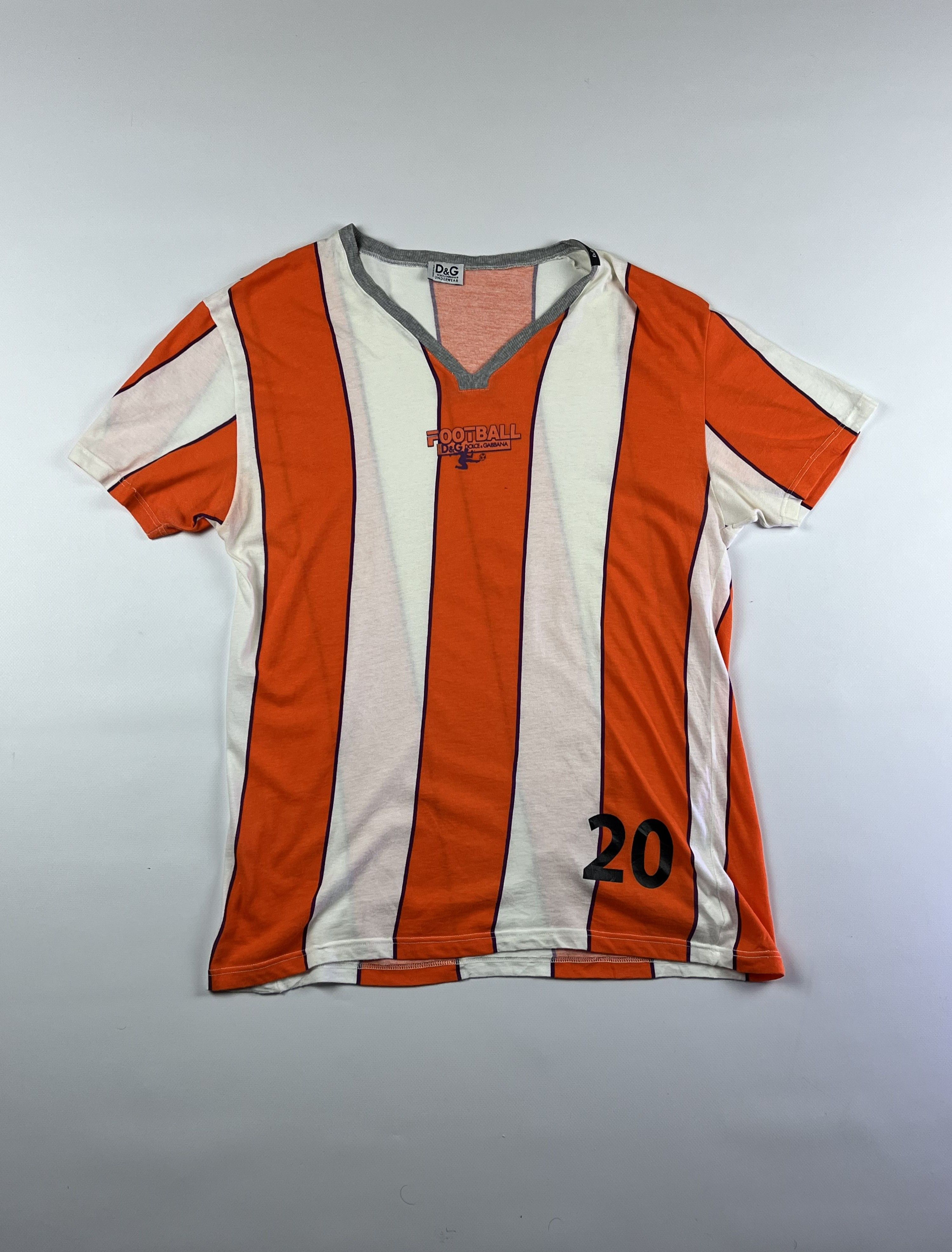 Dolce & Gabbana × Jerzees × Vintage RARE! Dolce & Gabbana Vintage Football T-Shirt Size US M / EU 48-50 / 2 - 1 Thumbnail