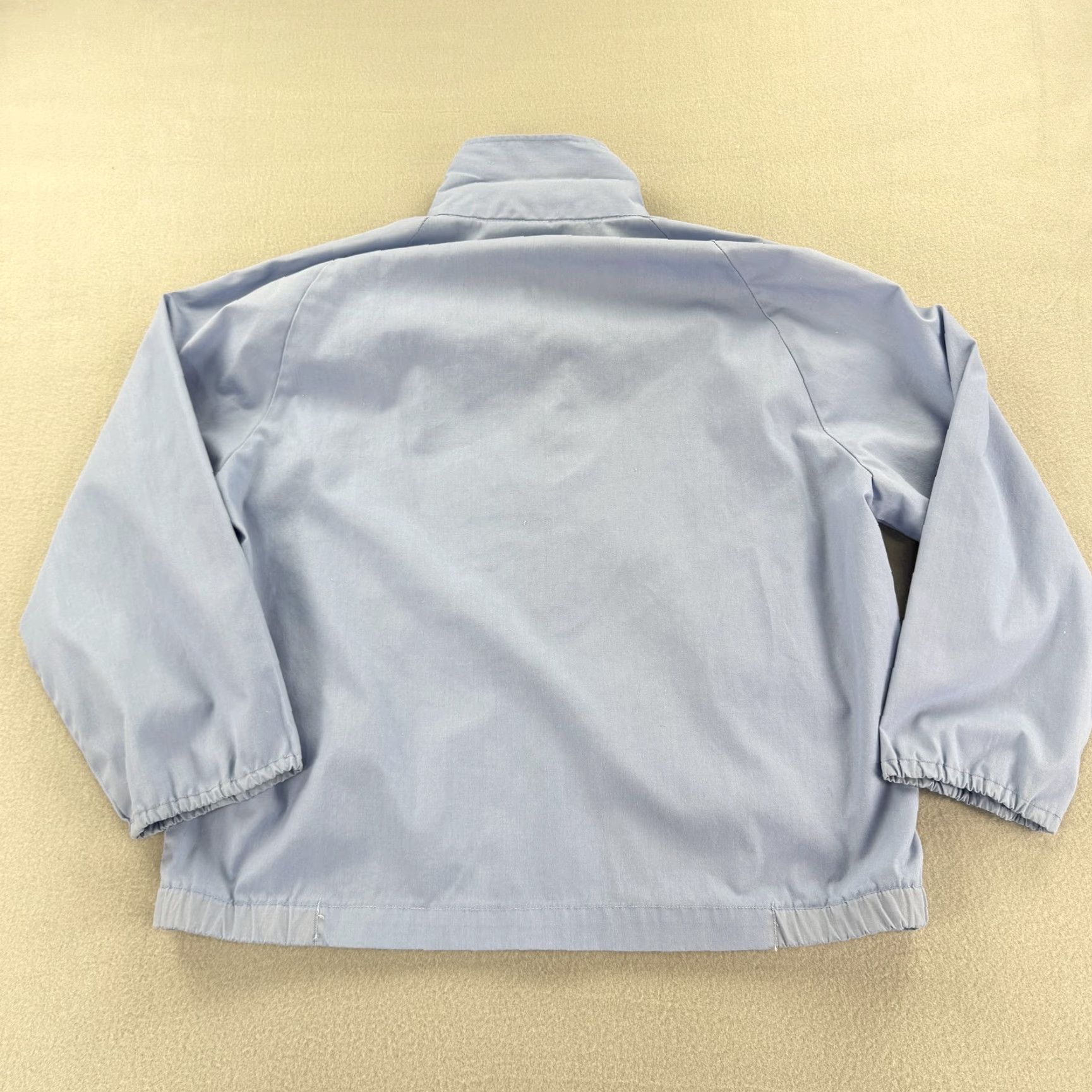 Vintage VINTAGE Manhattan Sport Jacket Mens Large Windbreaker Made USA 80s 90s Classic Blue Lightweight Casual Zip Size US L / EU 52-54 / 3 - 4 Thumbnail