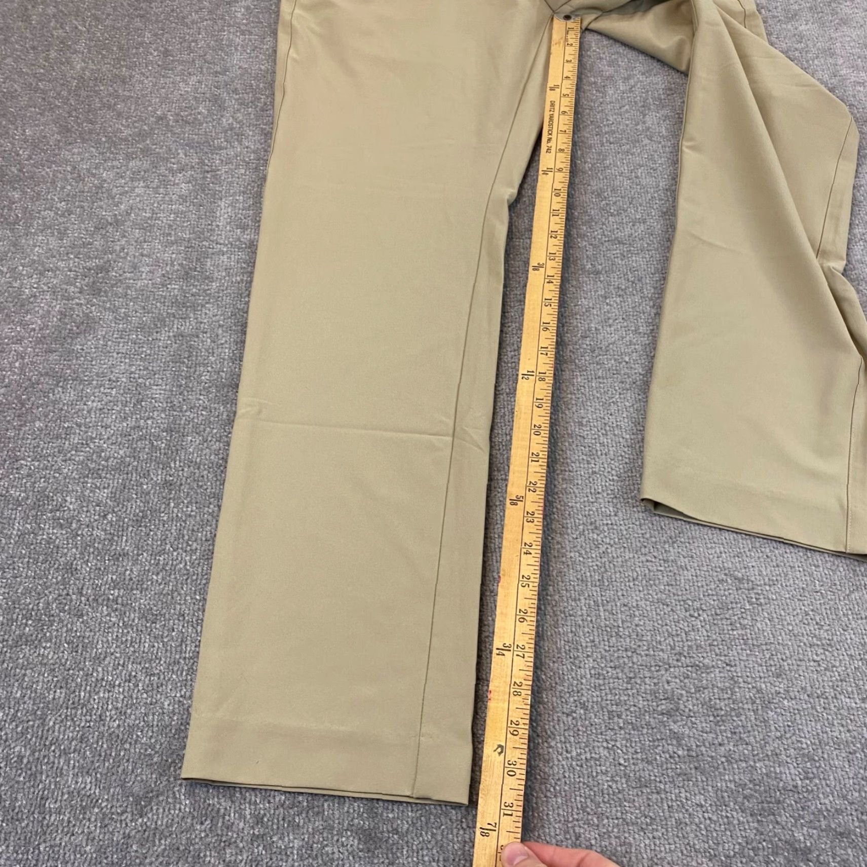 Footjoy FootJoy Pants Mens 33x32 Straight Khaki Beige Performance Golf Stretch Size US 33 - 4 Thumbnail