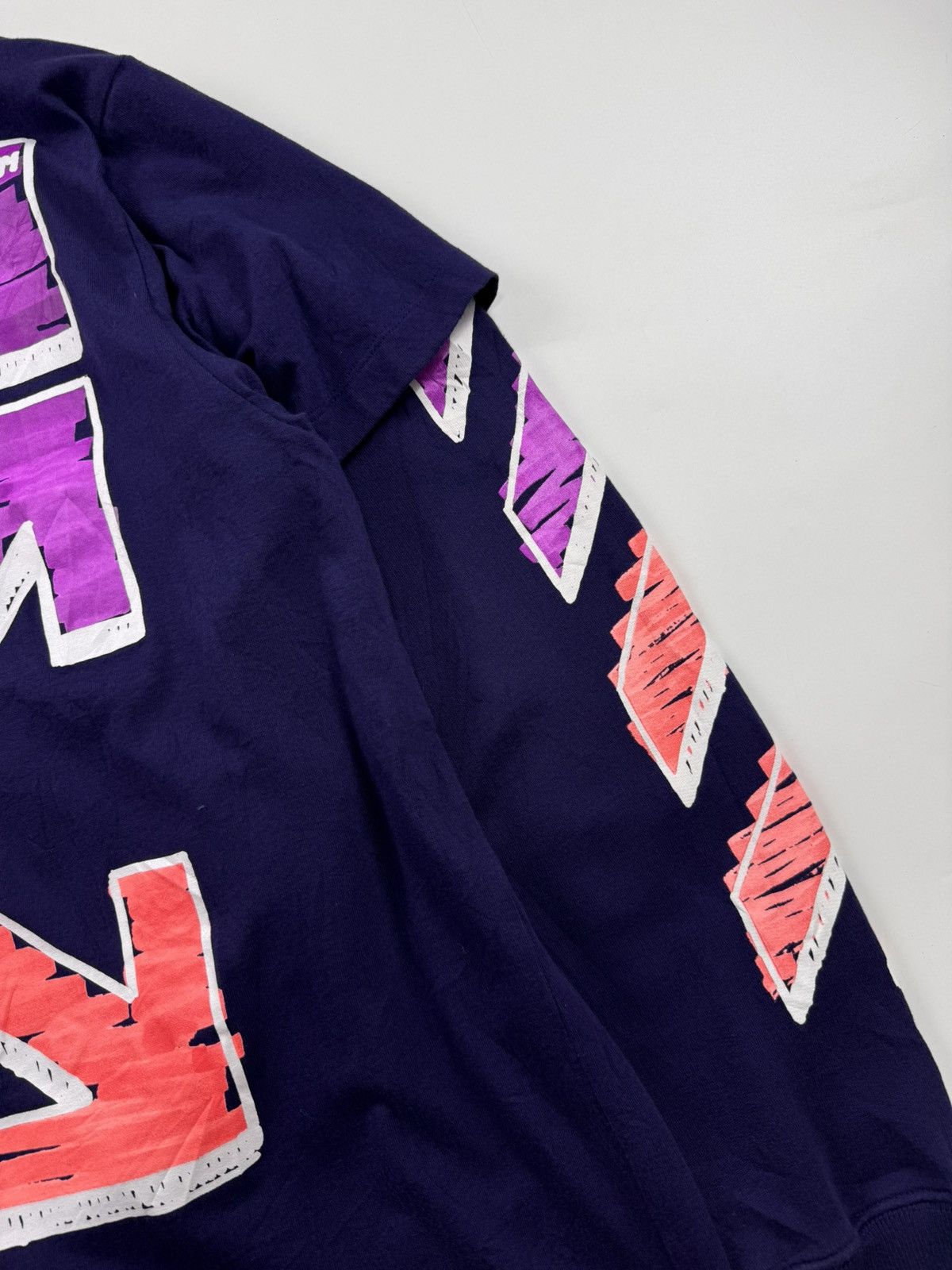 Off White Oversized Arrows Layered Hoodie