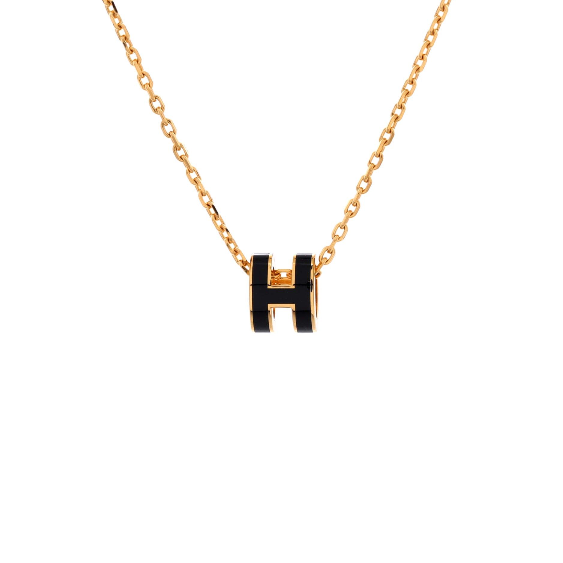 Pop H Pendant Chain Necklace