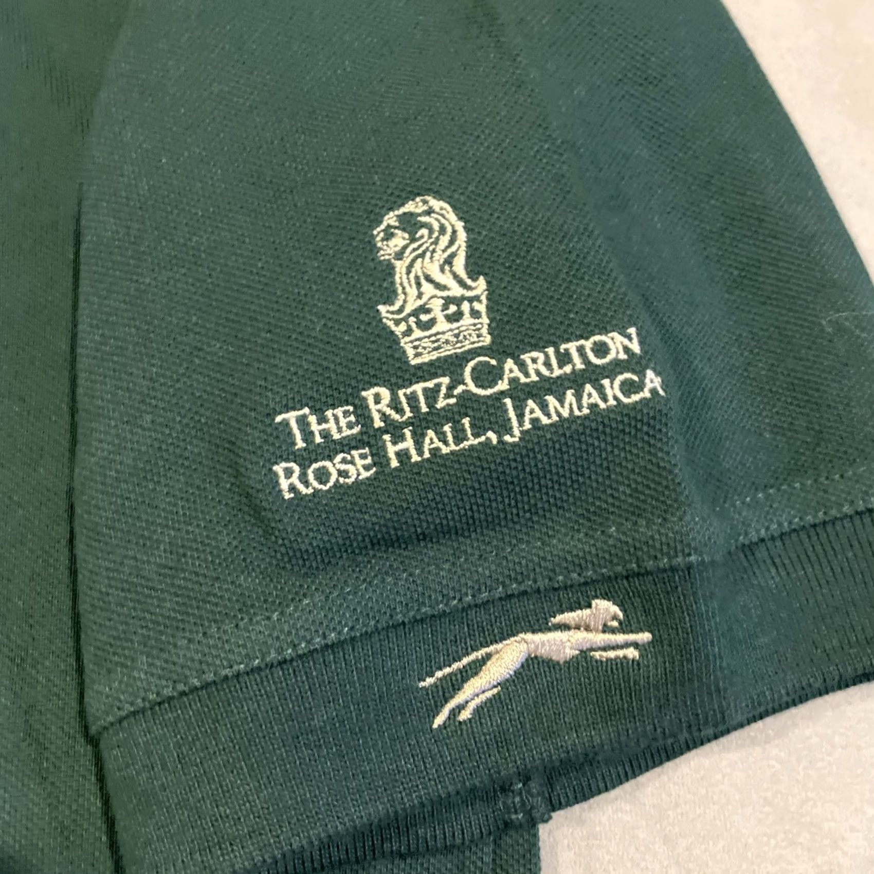 Vintage VINTAGE Slazenger Polo M Men Green RITZ CARLTON ROSE HALL JAMAICA White Witch Jamaica Size US M / EU 48-50 / 2 - 2 Thumbnail