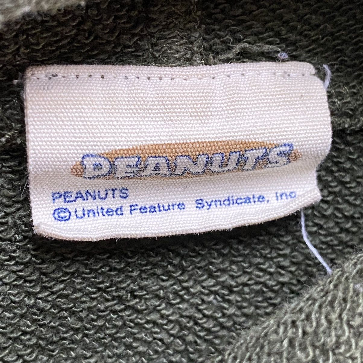 Peanuts Vintage Snoopy Hoodie Peanuts Flying Ace Olive Green Size US L / EU 52-54 / 3 - 8 Thumbnail