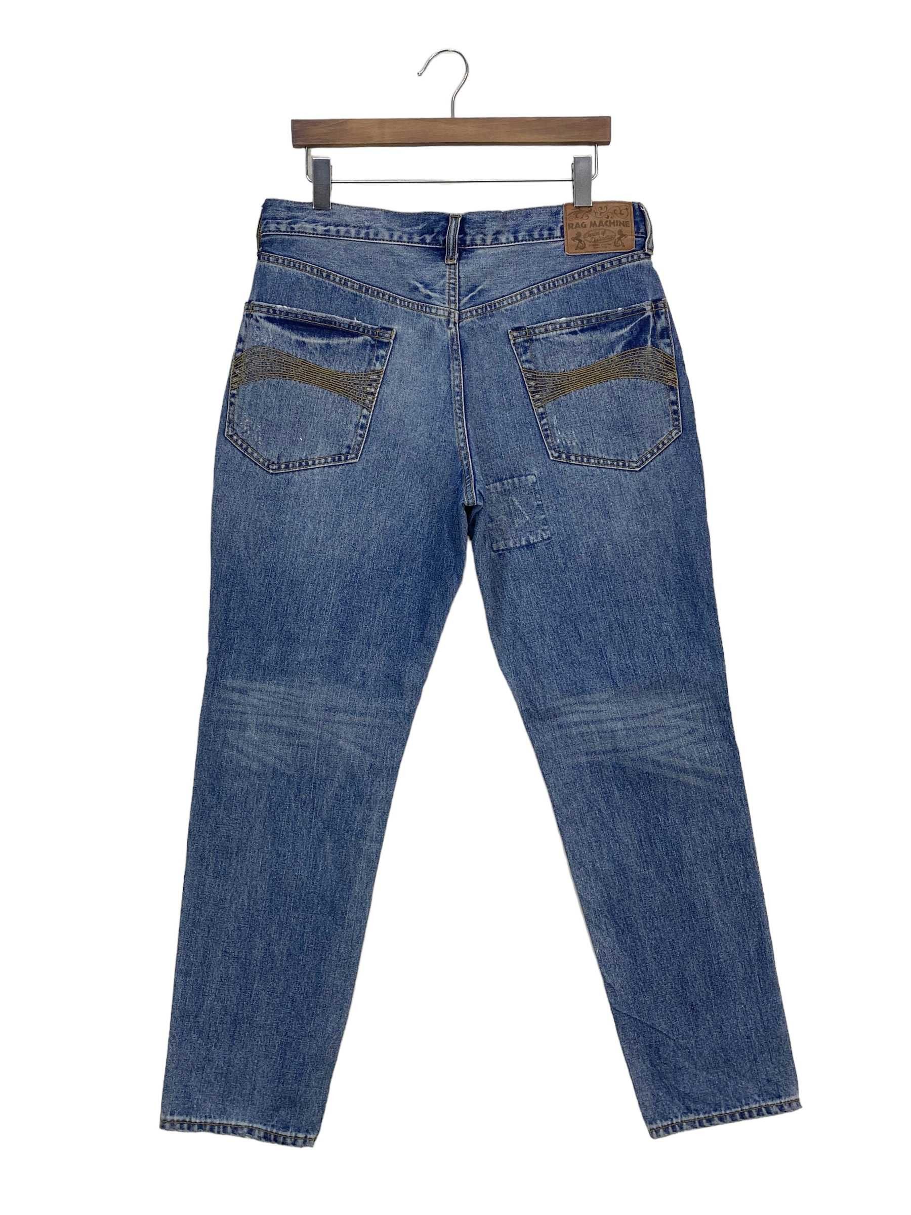 Japanese Brand Rag Machine Baggy Jeans Hip Hop Jeans Size US 34 / EU 50 - 2 Thumbnail