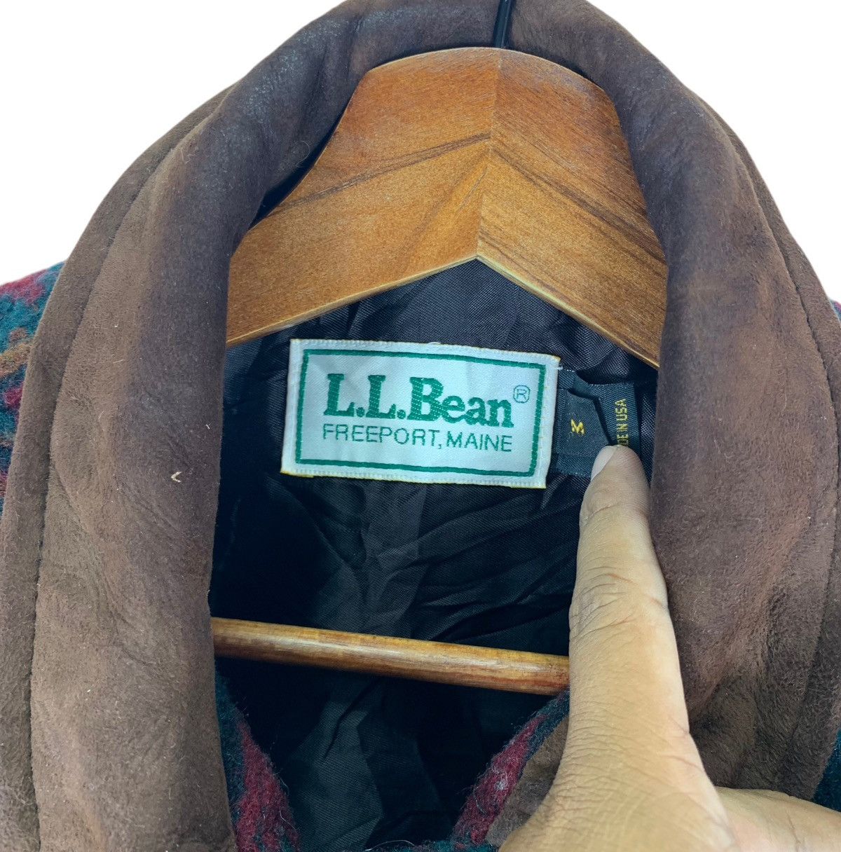 L.L. Bean × Vintage ⚡️⚡️VINTAGE L.L.BEAN WOOL AZTEC JACKET Size US M / EU 48-50 / 2 - 6 Thumbnail