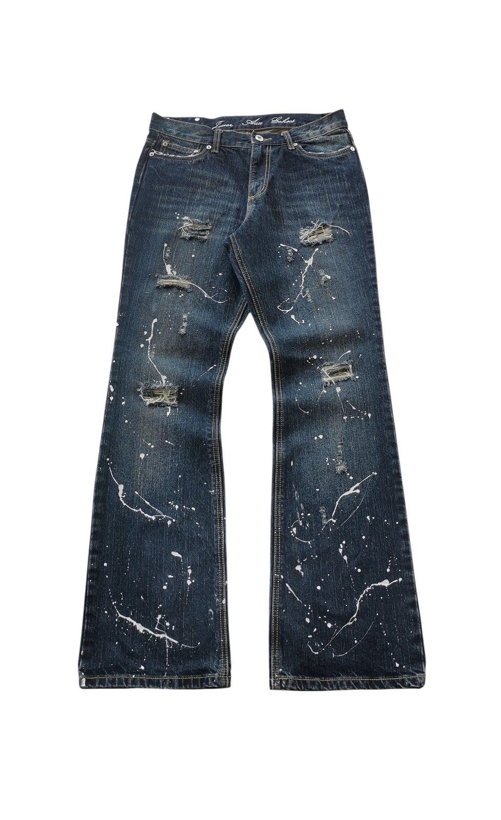 Kapital Flared Distressed Paint Splatter Jeans 30x33 Size US 30 / EU 46 - 1 Thumbnail
