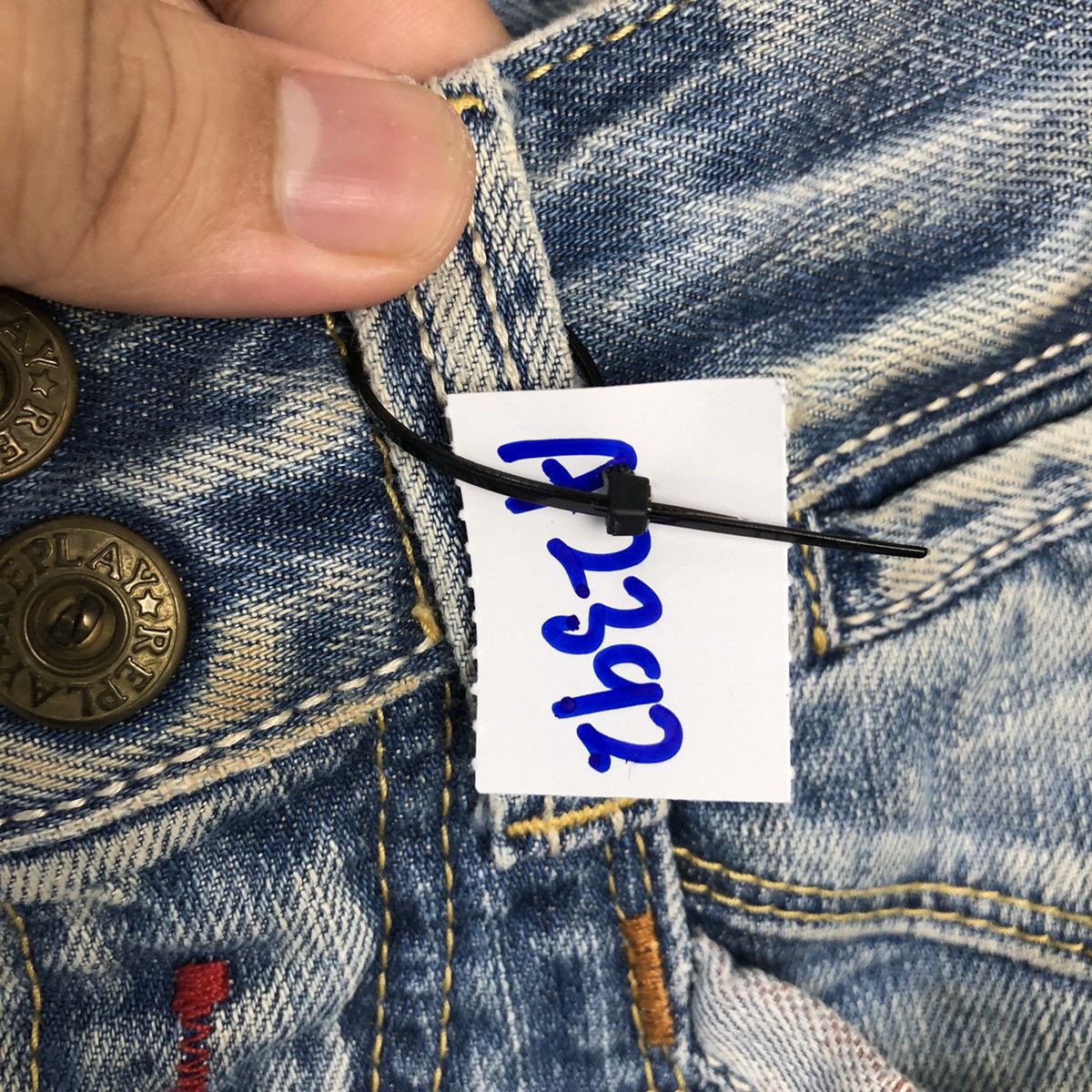Replay Replay Blue Distressed Denim Pants #A2392 Size US 28 / EU 44 - 13 Thumbnail