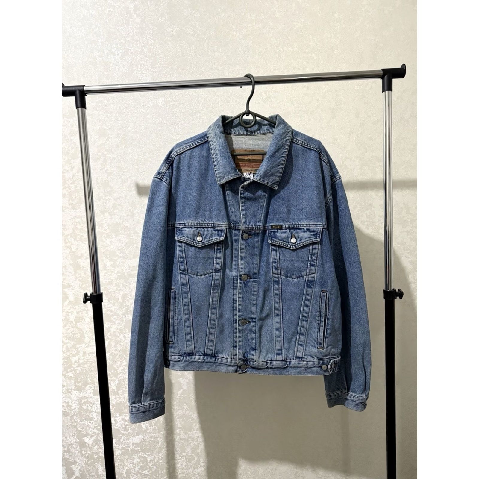 Diesel VINTAGE Diesel Denim Jacket Trucker Blue Oversized 90s Mens XL Denim Jacket City Motorcycle USA Easy Rider Size US 36 / EU 52 - 5 Thumbnail