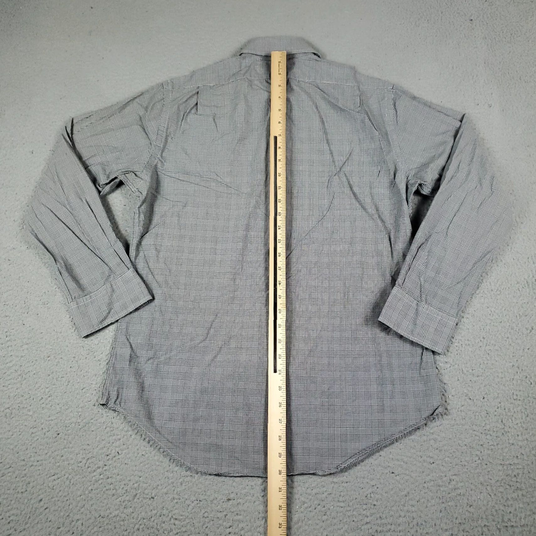 Ralph Lauren Ralph Lauren Shirt Mens 15.5 Gray Plaid Dress Shirt Long Sleeve Button-Down Cotton Regular Size 40R - 3 Thumbnail