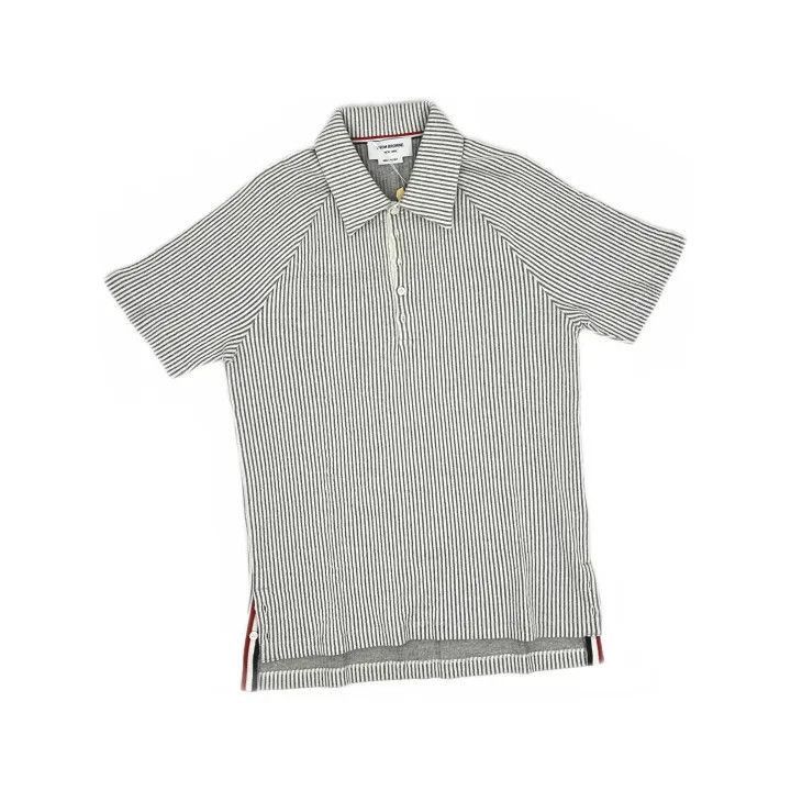 Thom Browne Thom Browne Short Sleeve Striped Polo Shirt -2507 Size US S / EU 44-46 / 1 - 8 Thumbnail
