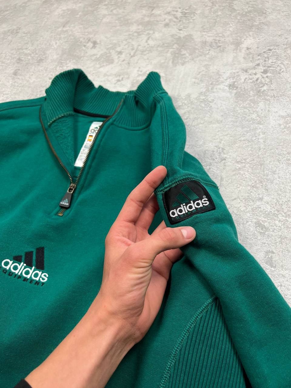 Adidas X2 Vintage Adidas Equipment 1/4 Zip Sweatshirt Center Logo Size US L / EU 52-54 / 3 - 18 Thumbnail