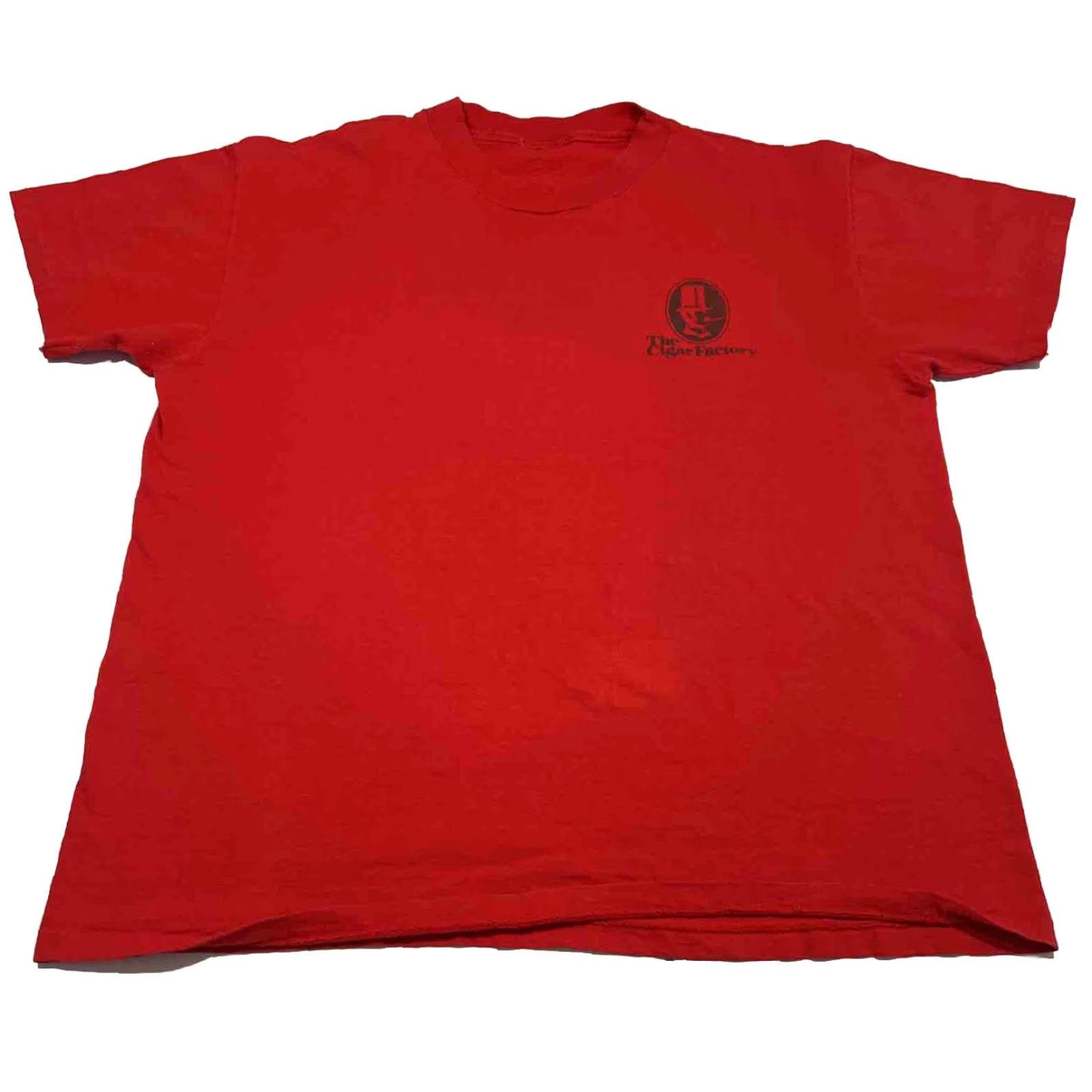 Doublet VINTAGE The Cigar Factory Red Graphic Tee XL Unbranded Unisex Short Sleeve 1990s Double Sided Single Stitch Size US XL / EU 56 / 4 - 4 Thumbnail