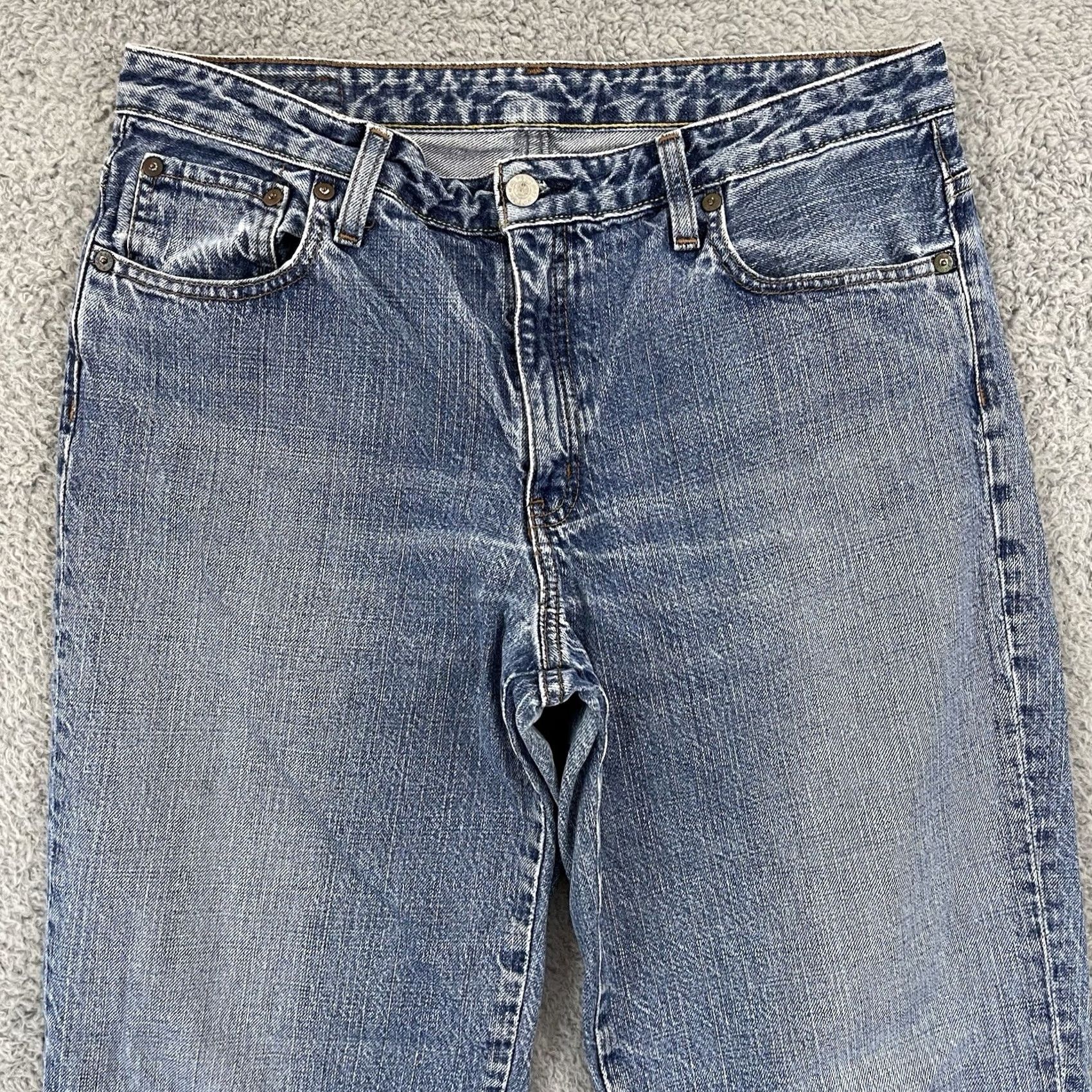 Ralph Lauren VINTAGE Polo Ralph Lauren Jeans Womens 10x30 Blue Classic Fit Denim Straight Y2K Size 32" / US 10 / IT 46 - 3 Thumbnail