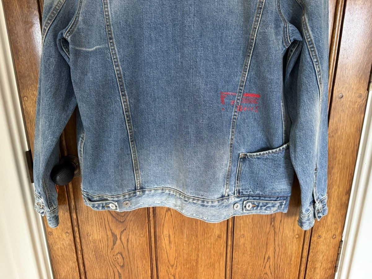 Heron Preston Heron Preston oiled distressed denim workwear trucker jacket Size US S / EU 44-46 / 1 - 19 Thumbnail