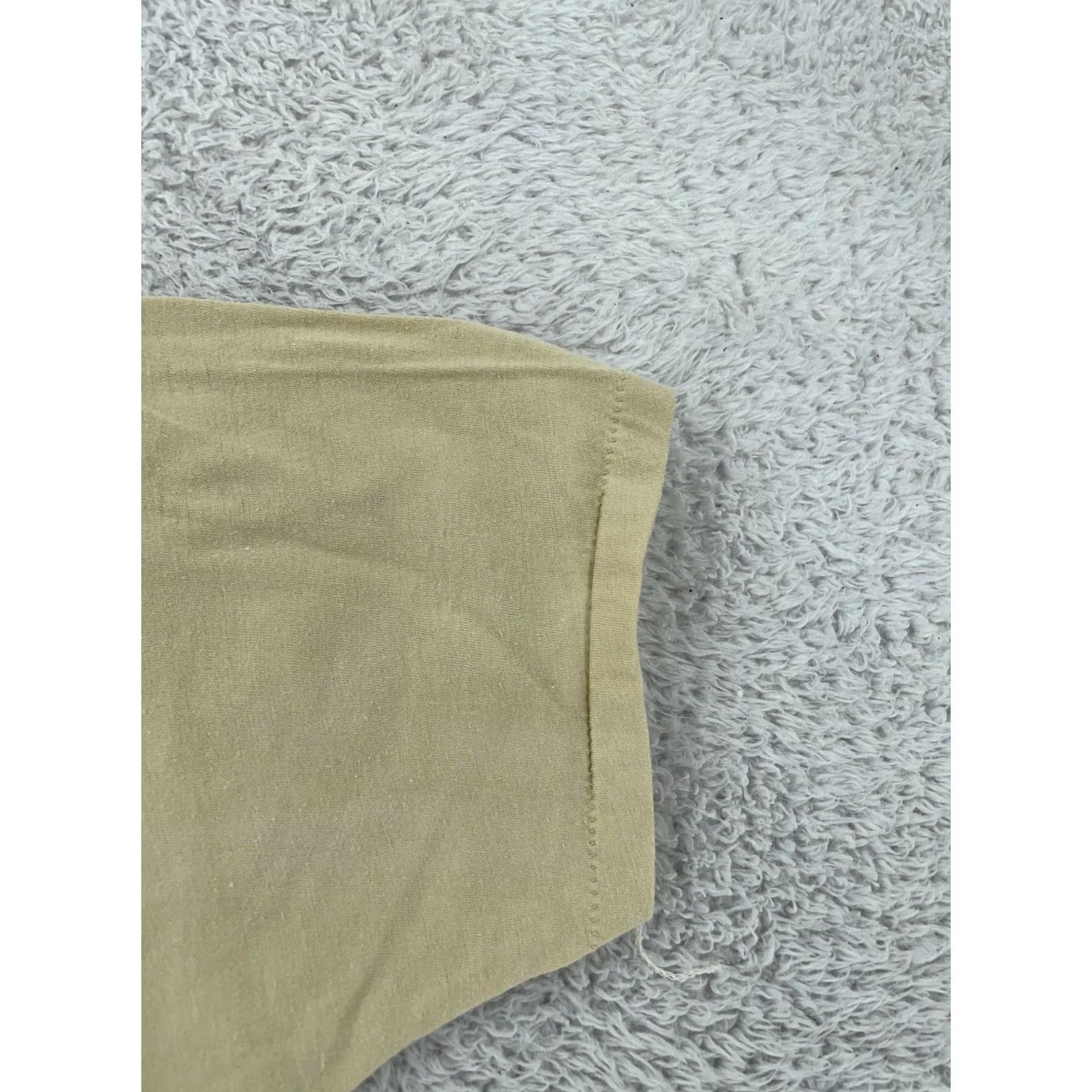 Vintage VINTAGE Screen Stars T-Shirt Mens S Tan USA Short Sleeve Crew Neck Cotton, Polyester Breathable, Easy Care, 80s, Single Stitch, Tan, White? Size US S / EU 44-46 / 1 - 3 Thumbnail