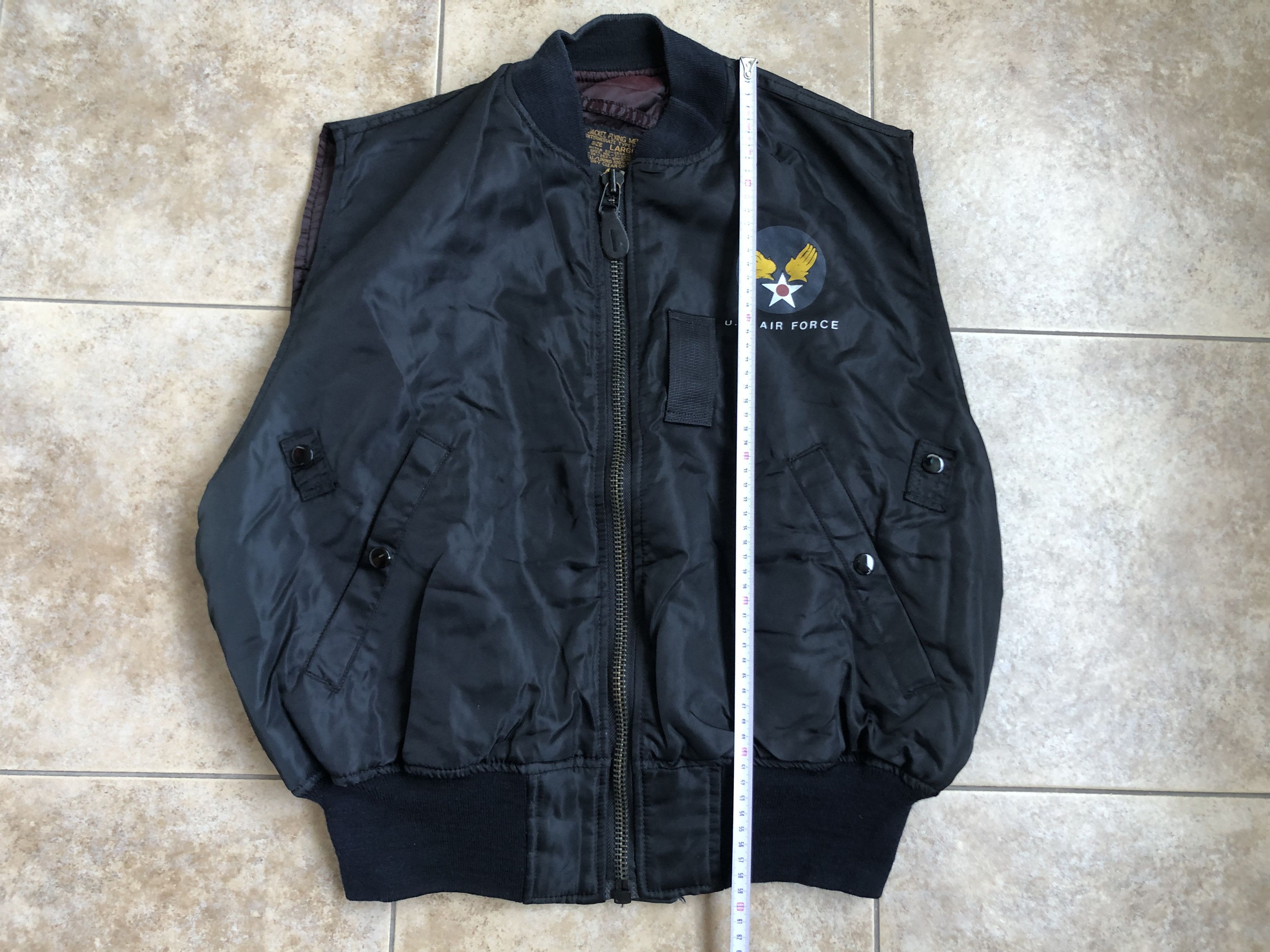 Vintage USAF Air Force Military MA-1 Flight Jacket Vest Size L Size US L / EU 52-54 / 3 - 7 Thumbnail