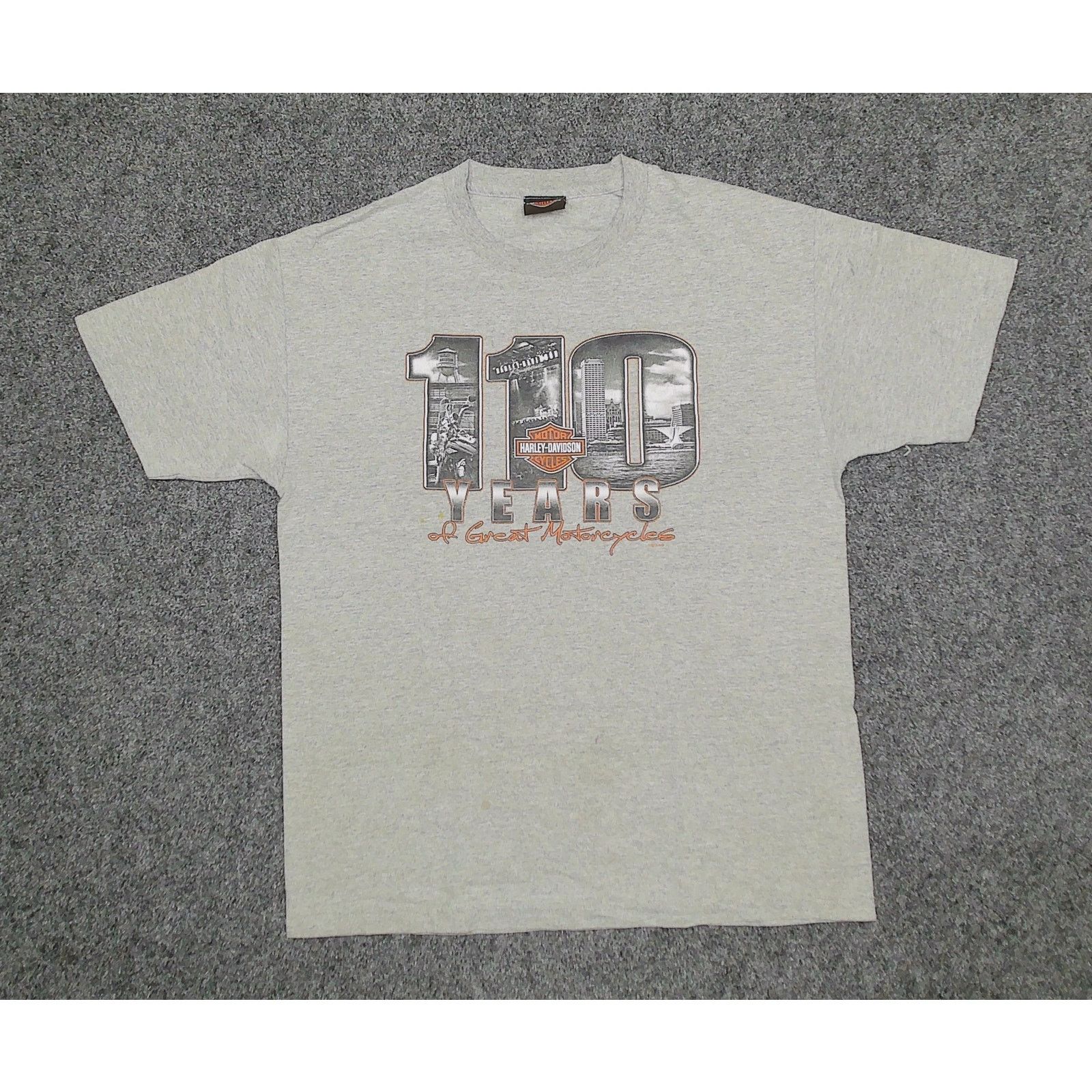 Harley Davidson Harley-Davidson 2013 Hal's Milwaukee 110th Anniversary Tee L Size US L / EU 52-54 / 3 - 3 Thumbnail