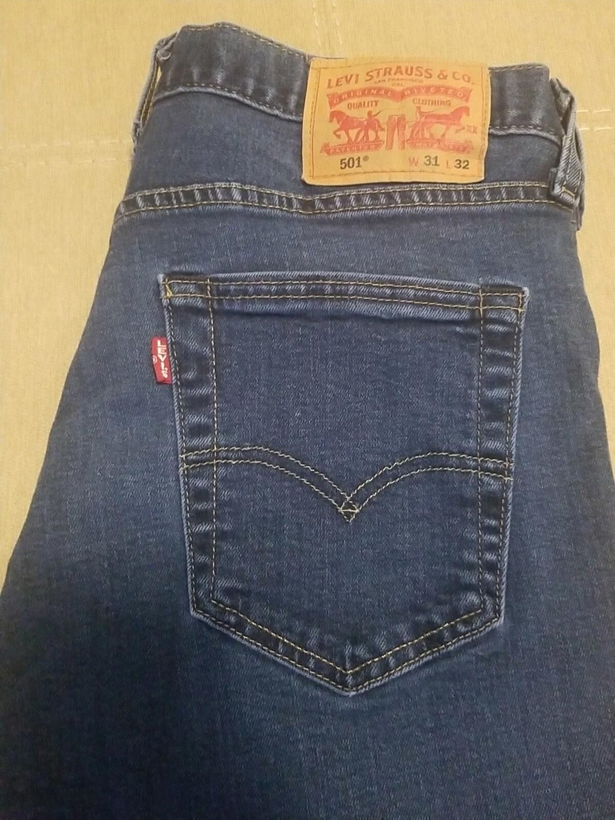 Levi's Levi's Big E Classic Blue Denim Jeans Mens 31x31 Button Fly Size US 32 / EU 48 - 4 Thumbnail