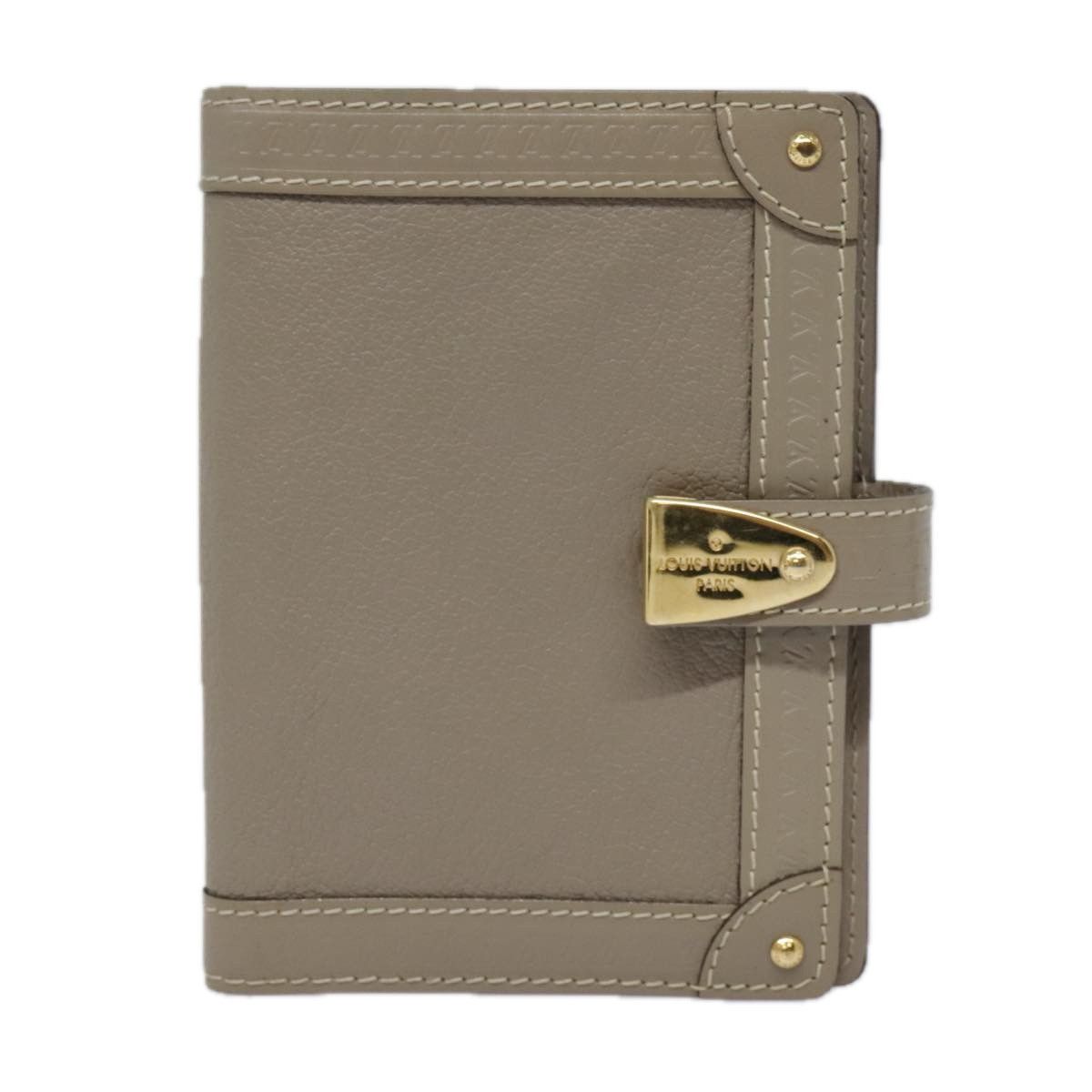 Louis Vuitton Agenda Cover Grey Leather Wallet (Pre-Owned) Size ONE SIZE - 1 Thumbnail