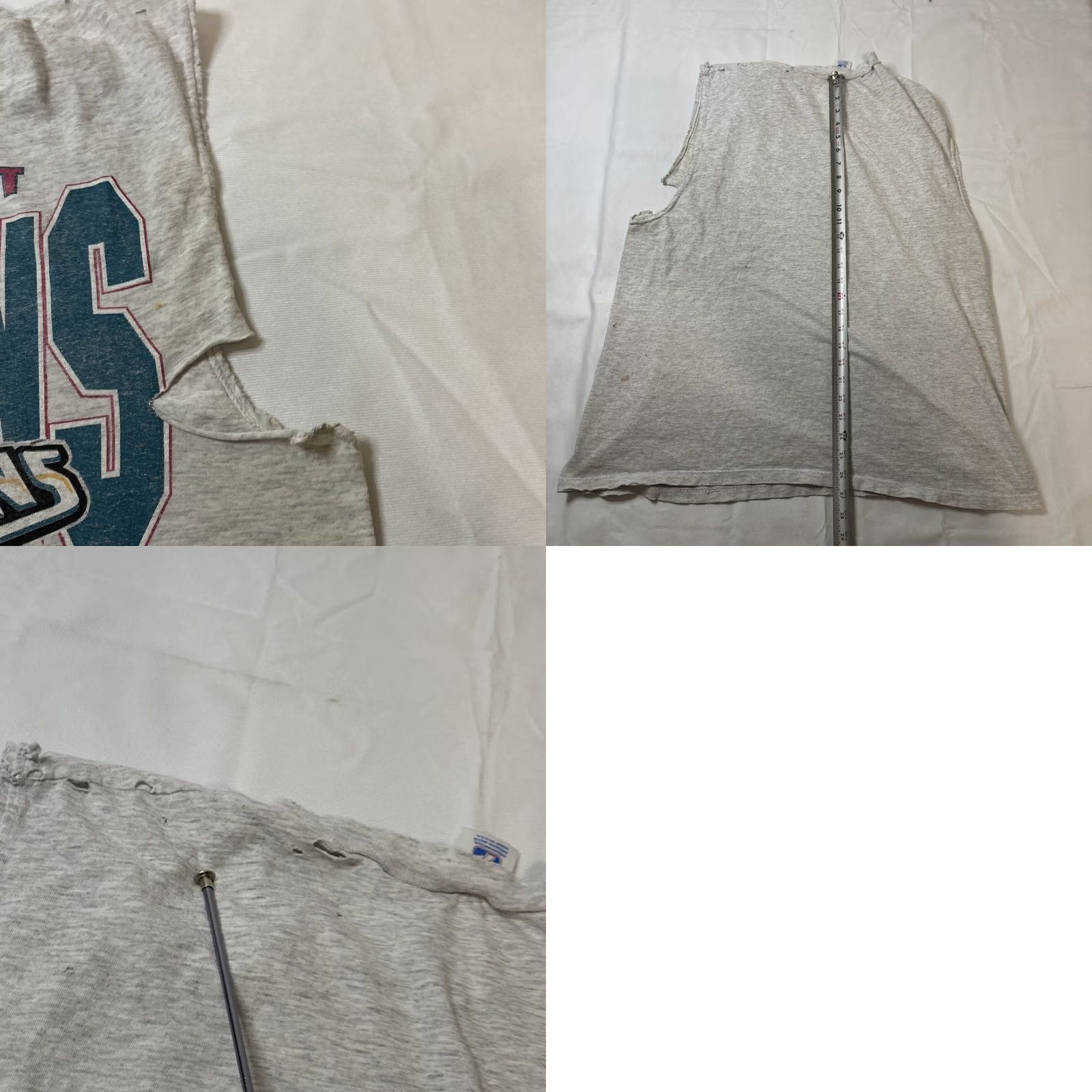 Logo 7 VINTAGE Logo 7 Detroit Pistons Thrasher Sleeveless T Shirt XL Gray Men's Distressed 1990s Sportswear Size US XL / EU 56 / 4 - 8 Thumbnail