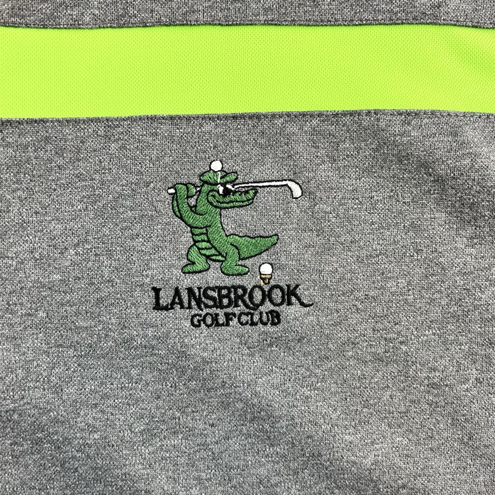 Footjoy FootJoy Polo Mens Large Gray Short Sleeve Lansbrook Golf Club Logo Shirt FJ Size US L / EU 52-54 / 3 - 6 Thumbnail