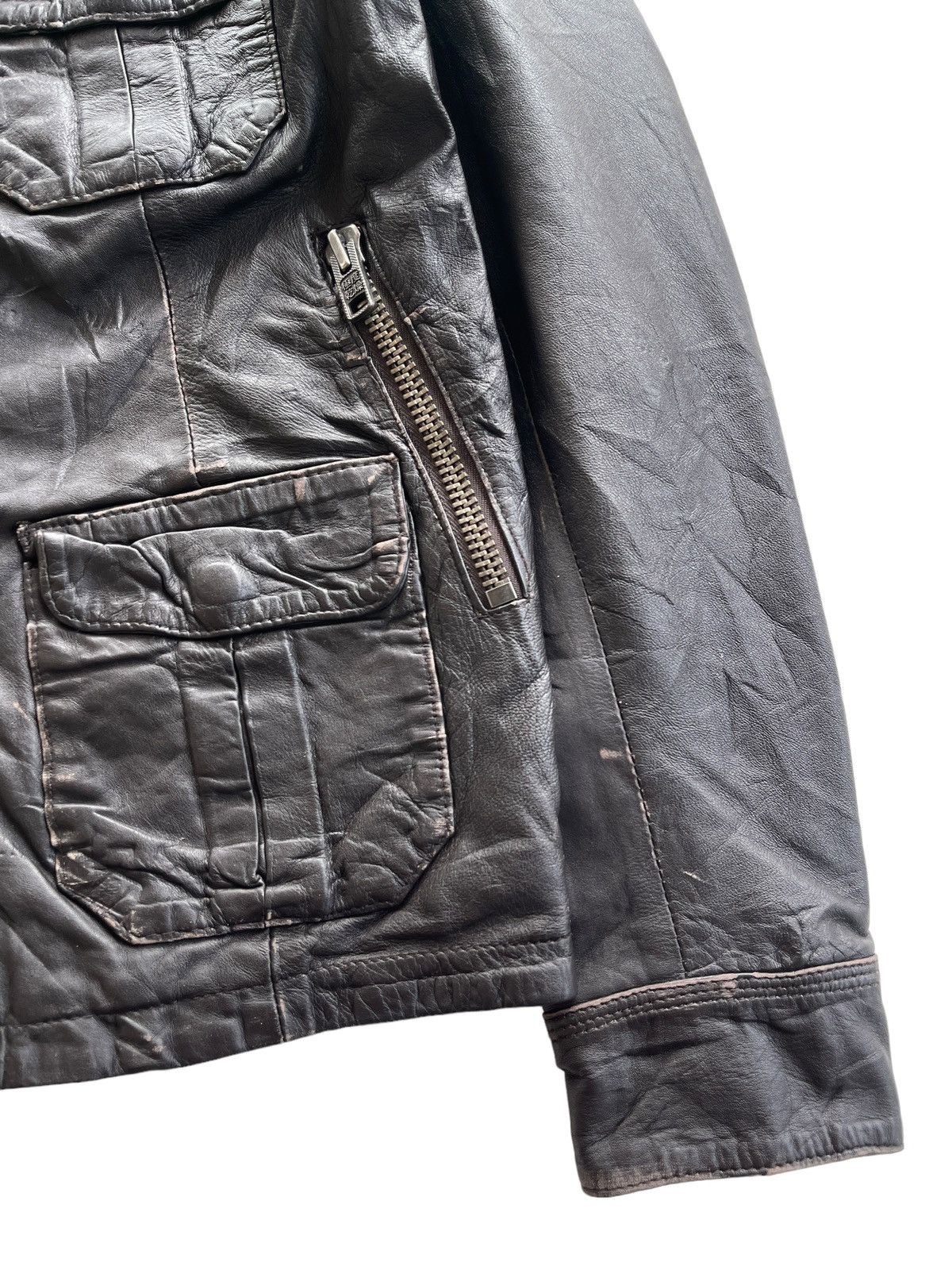 Superdry AW10 Superdry Brad Cuir Leather Jacket Size US S / EU 44-46 / 1 - 11 Thumbnail
