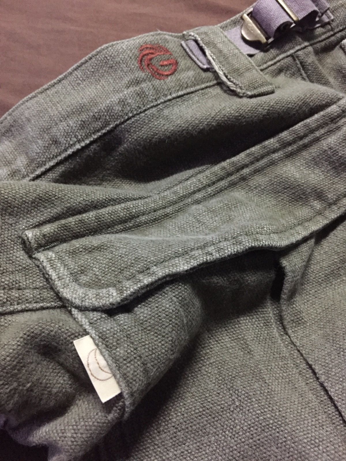 Japanese Brand × Le Grande Bleu (L.G.B.) Japanese Brand Dusty Olive Snap Button Cargo Pants Size US 34 / EU 50 - 6 Thumbnail