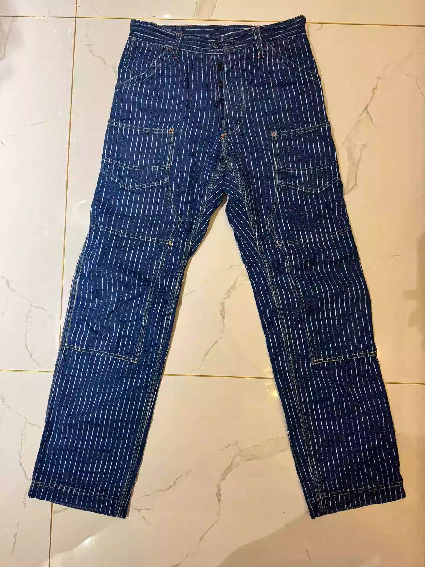 Image of Freewheelers Pulling And Dyeing Down The Well in Blue, Men's (Size 30)